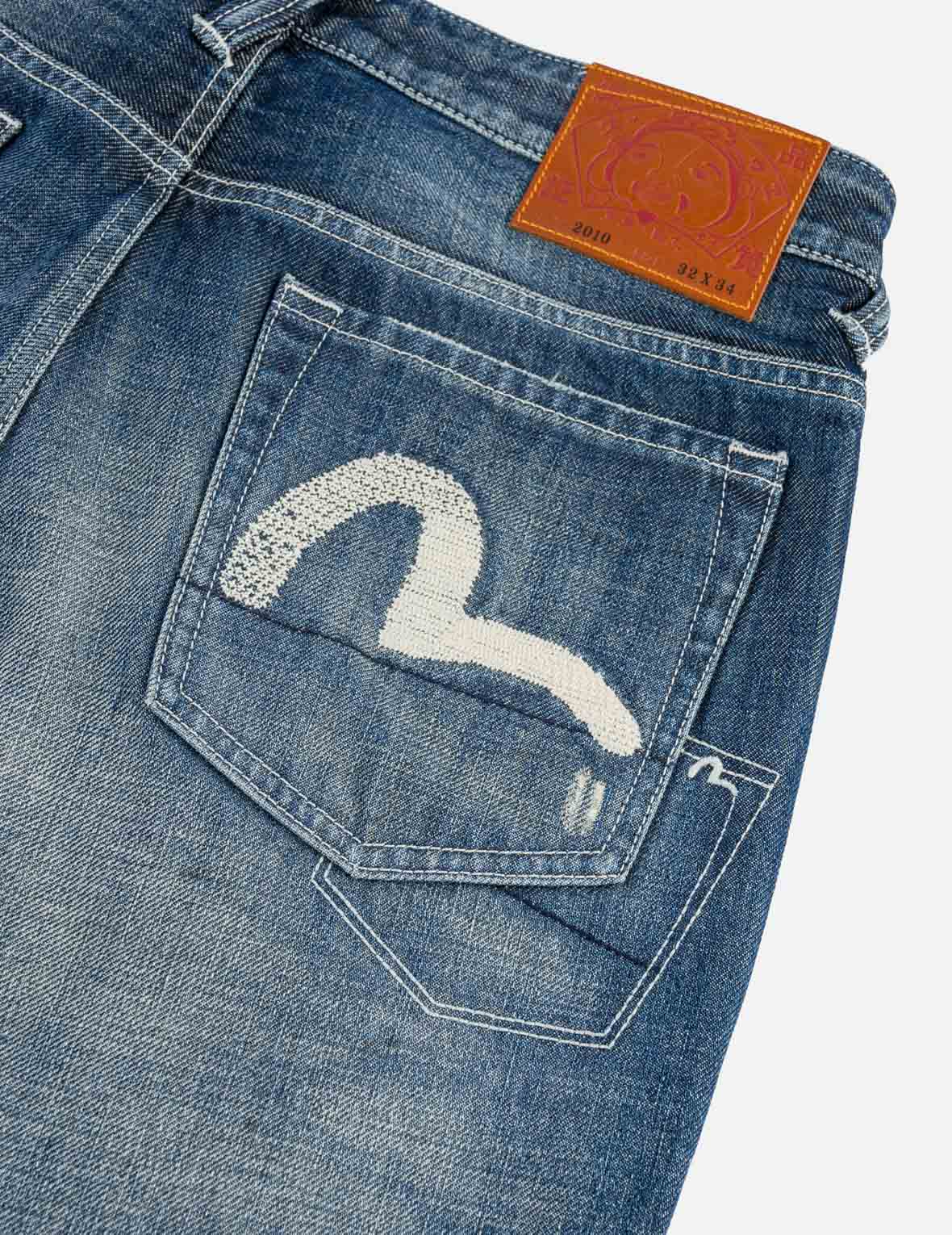 グラデーションクロスステッチ カモメポケットジーンズ #2020 – EVISU