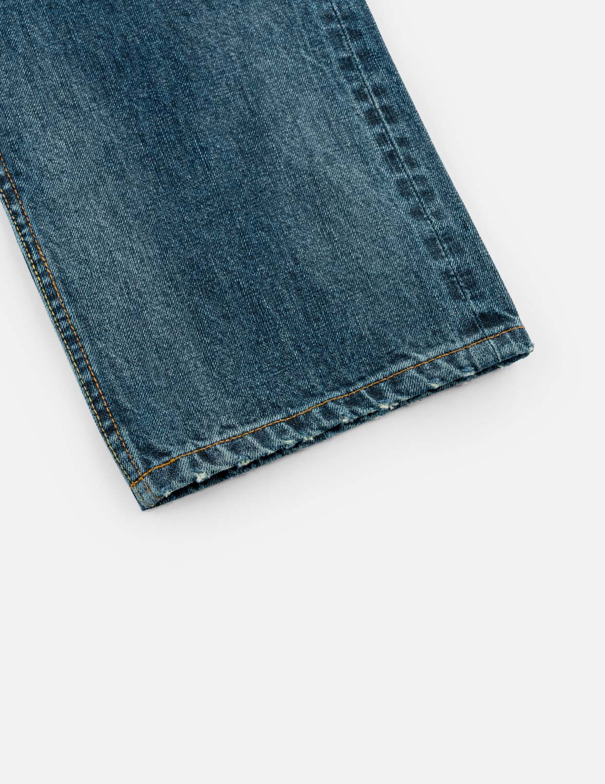 Boro Patchwork Distressed Seagull Pocket Jeans #2020