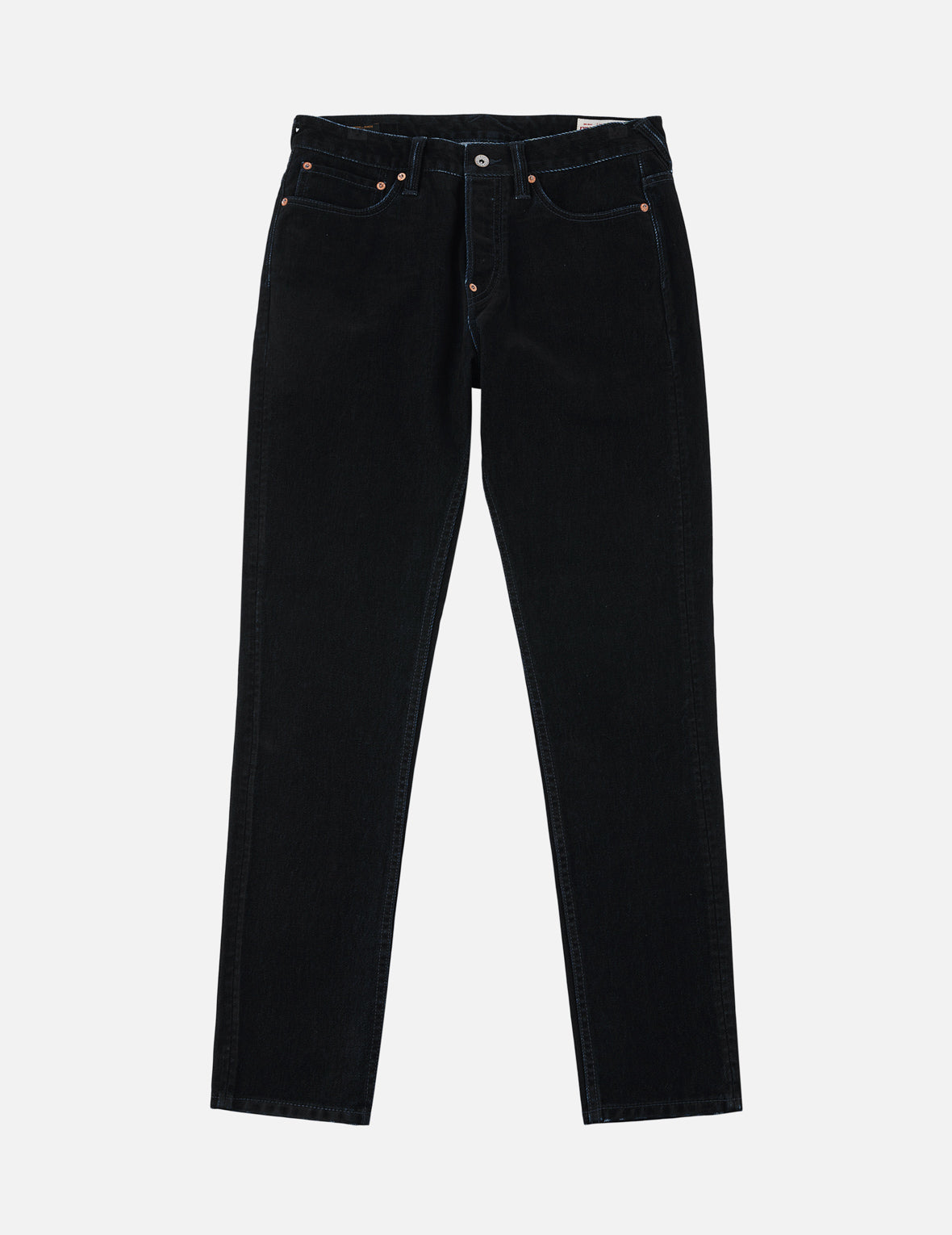 Velvet-Like Seagull & Kamon Brocade Embroidered Jeans #2017