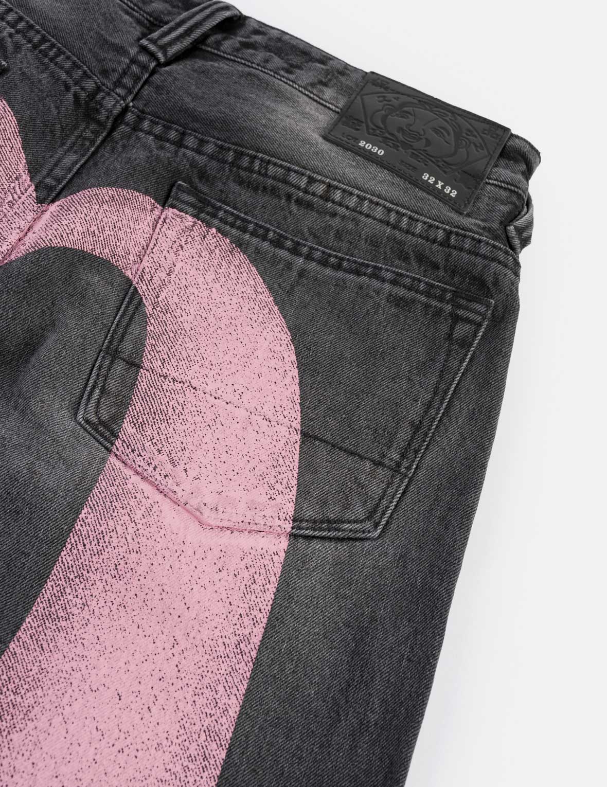 フェード大黒プリント リラックスフィットジーンズ #2030