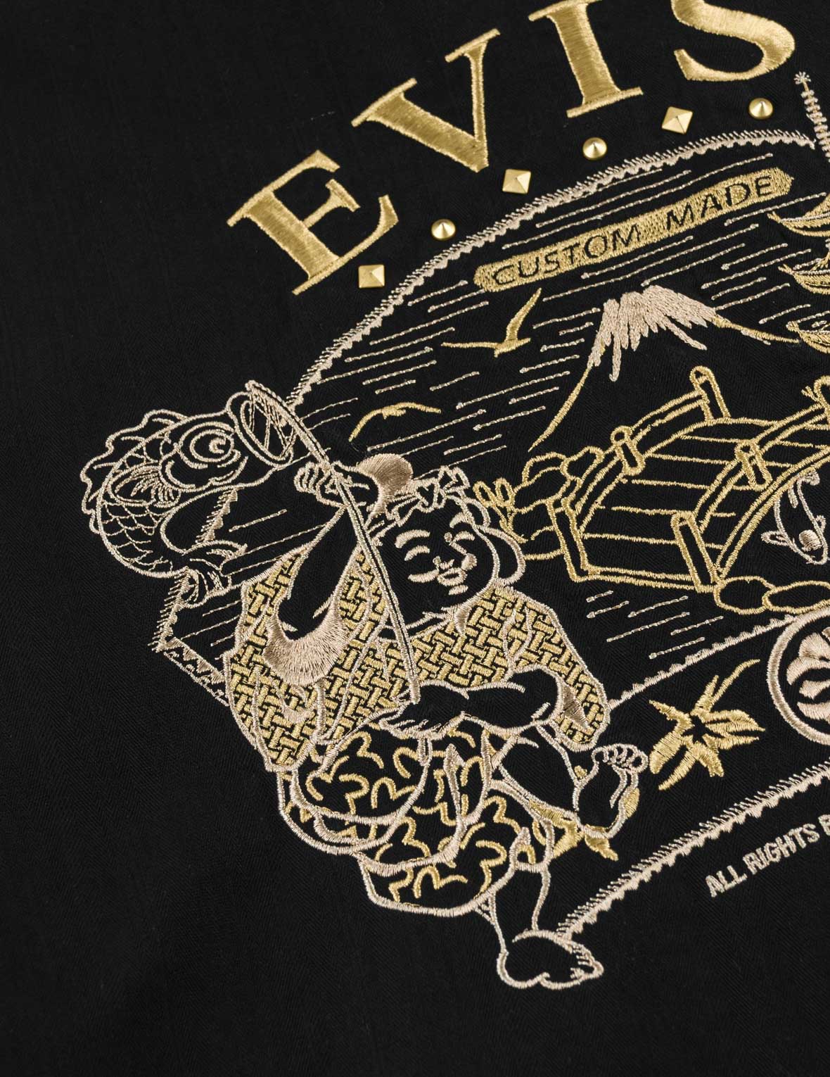 ゴールド刺繍＆スタッズ ジャケット – EVISU