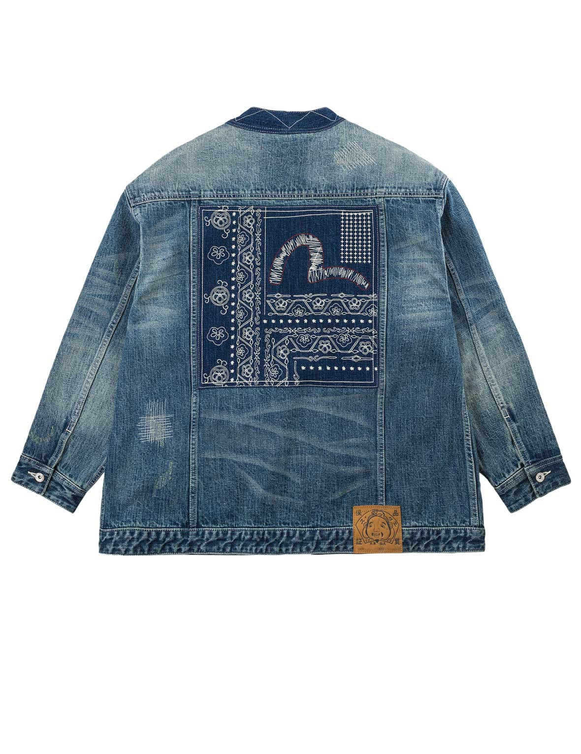 ぼろボロ刺し子 デニム着物ジャケット – EVISU