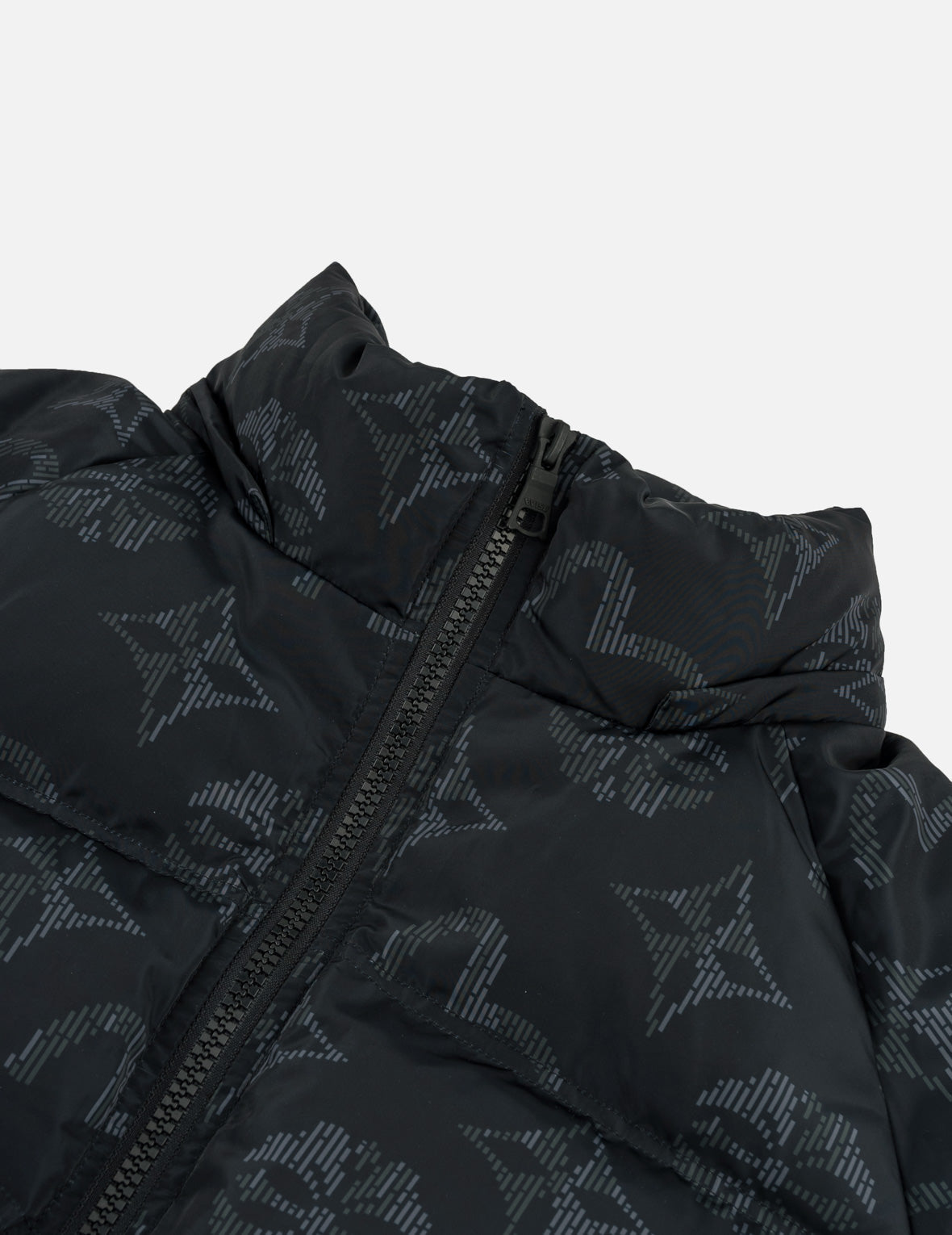 Two-Tone Monogram Hooded Down Jacket