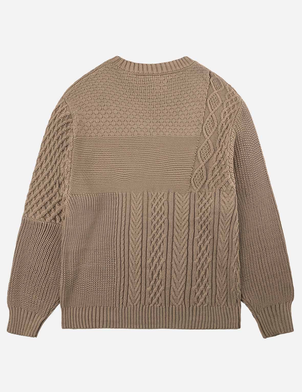 カモメ ケーブルニットプルオーバー