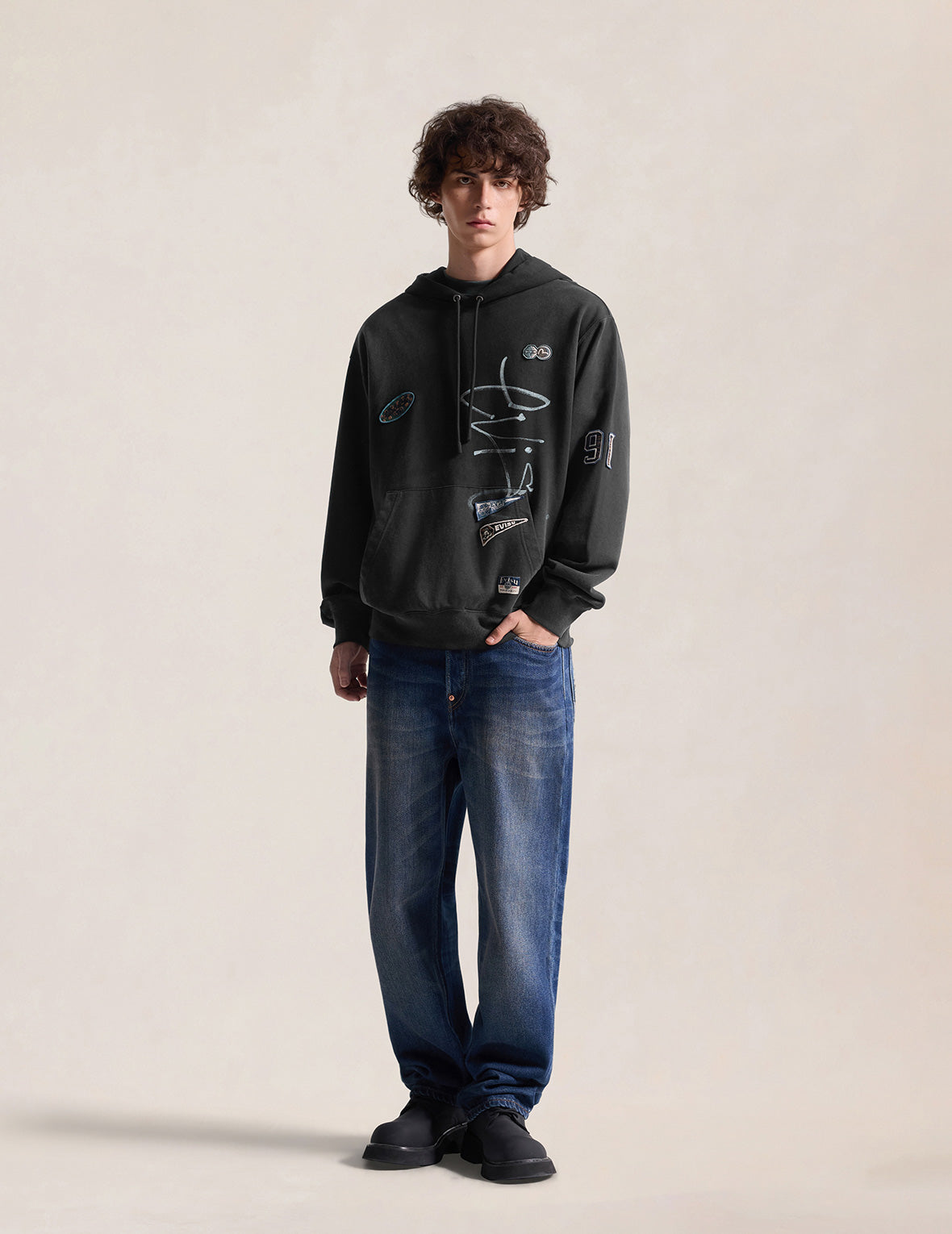 Fortune Embroidered Badges Hoodie