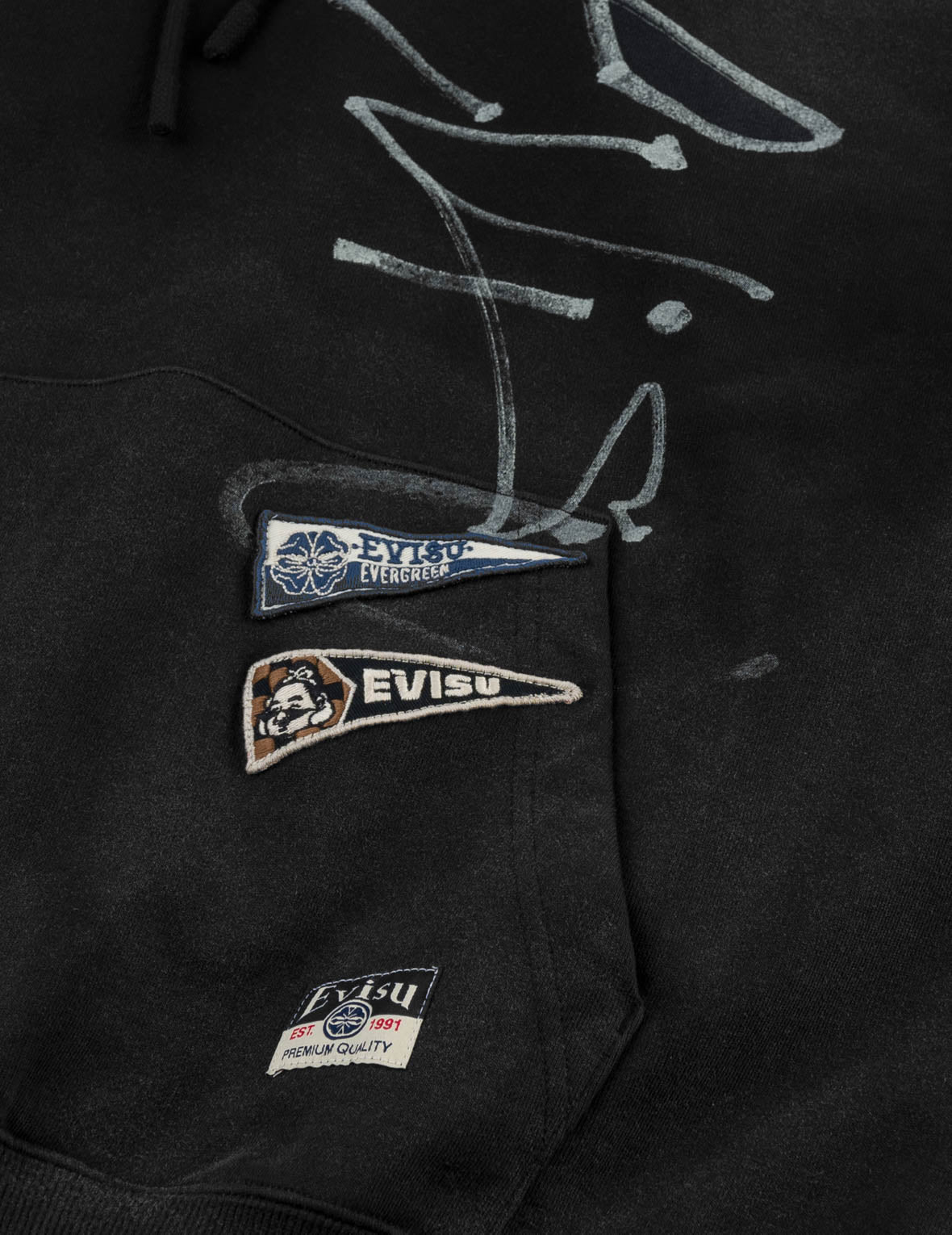 Fortune Embroidered Badges Hoodie