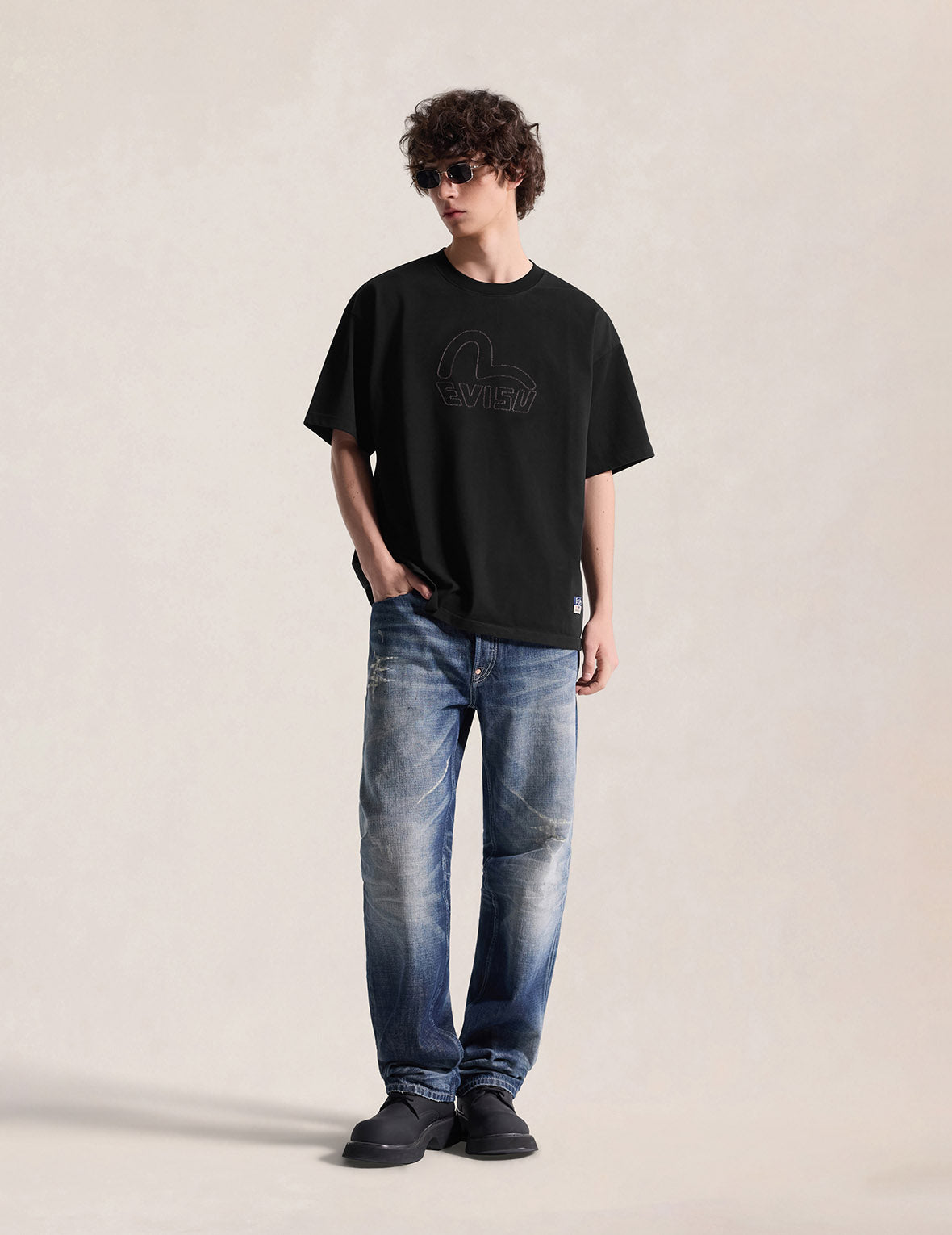 同色アップリケカモメ Tシャツ