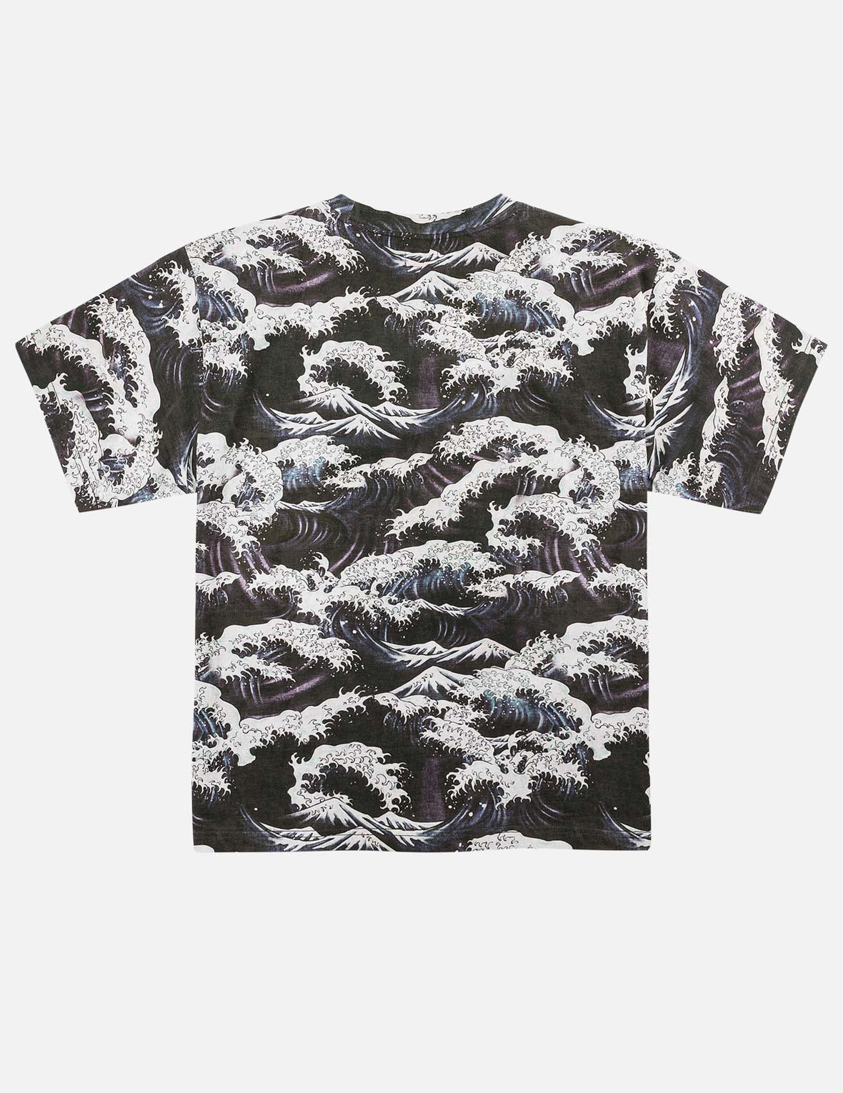 総柄ウェーブ刺繍カモメ Tシャツ – EVISU
