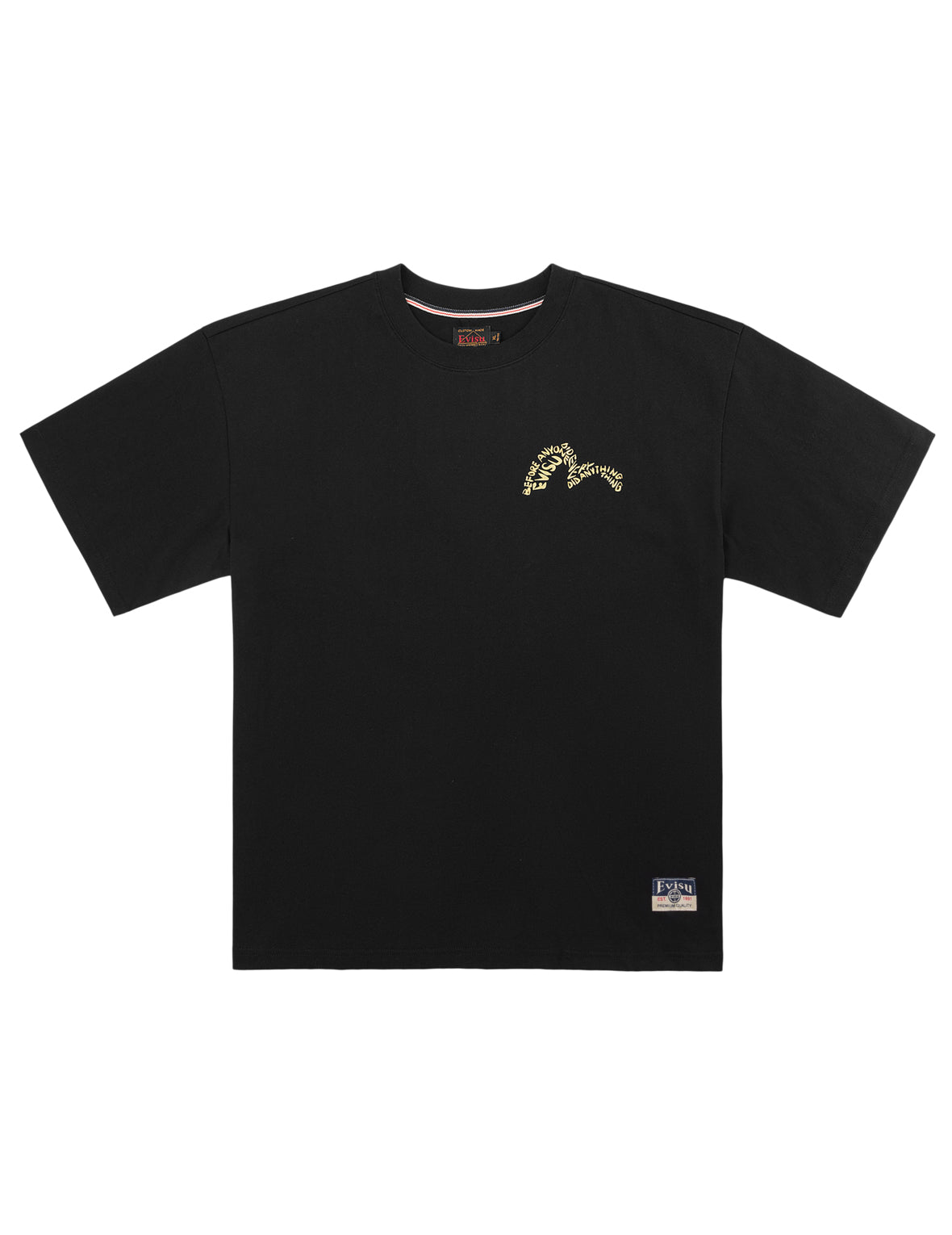 ゴールドプリント スタッズ Tシャツ