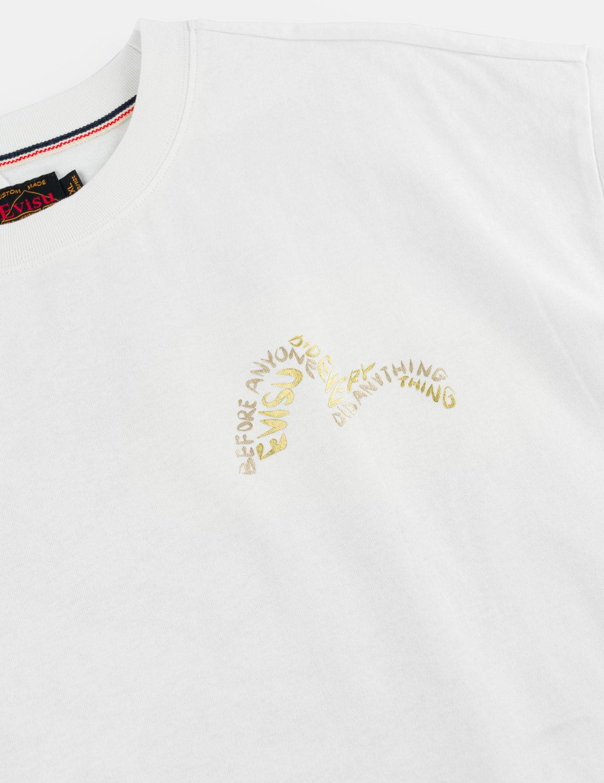 ゴールドプリント スタッズ Tシャツ