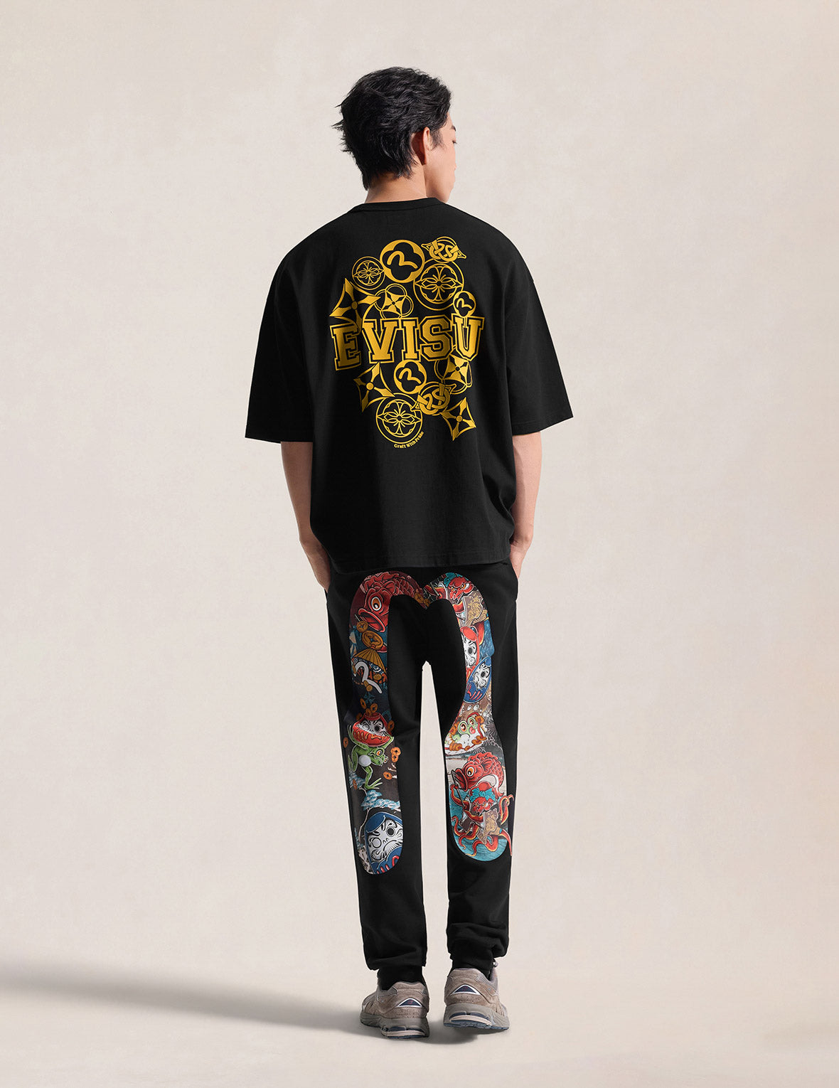 フロッキーロゴ 家紋プリント Tシャツ