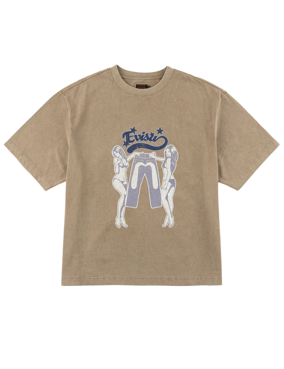 レトロピンナップ 大Mプリント Tシャツ