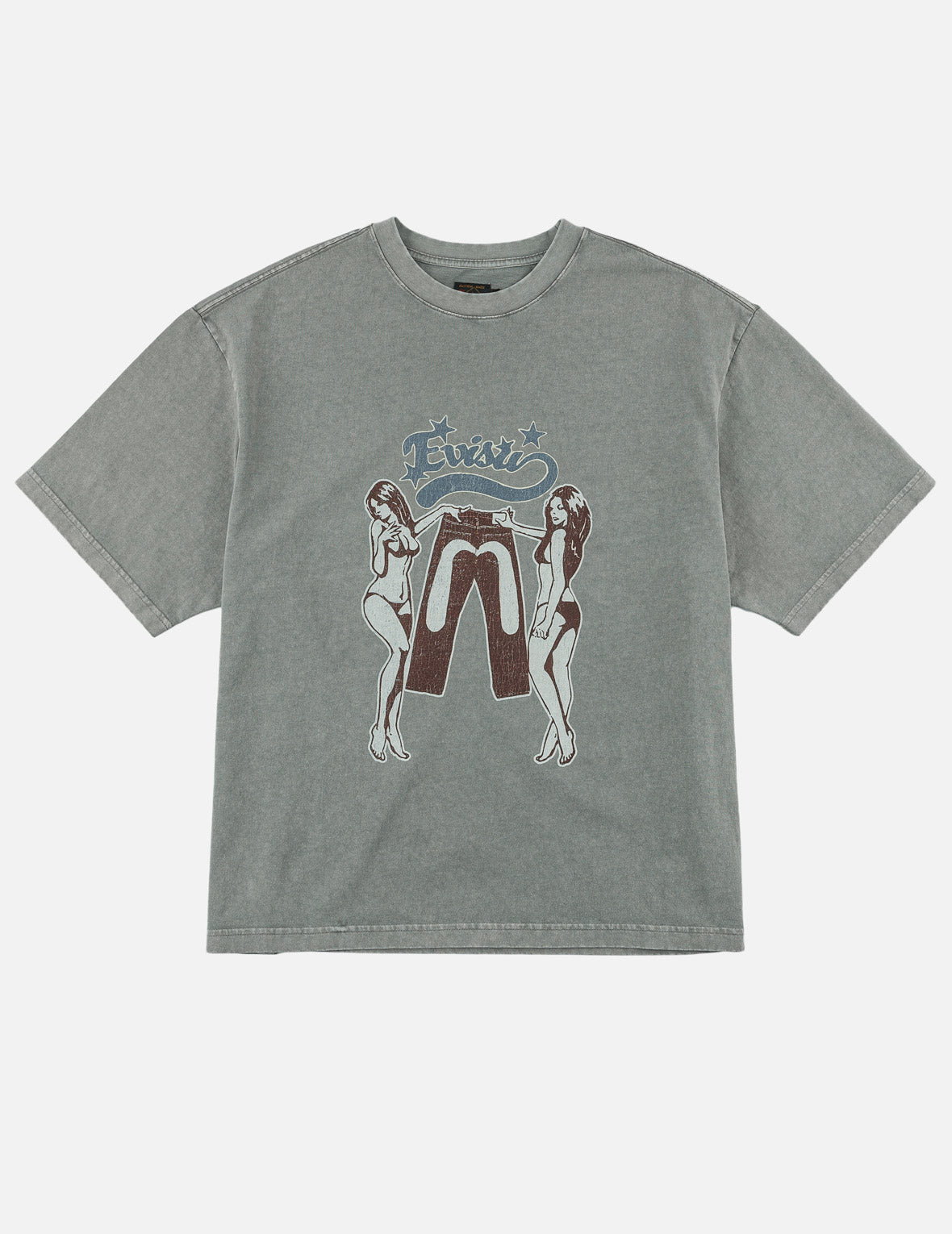 レトロピンナップ 大Mプリント Tシャツ