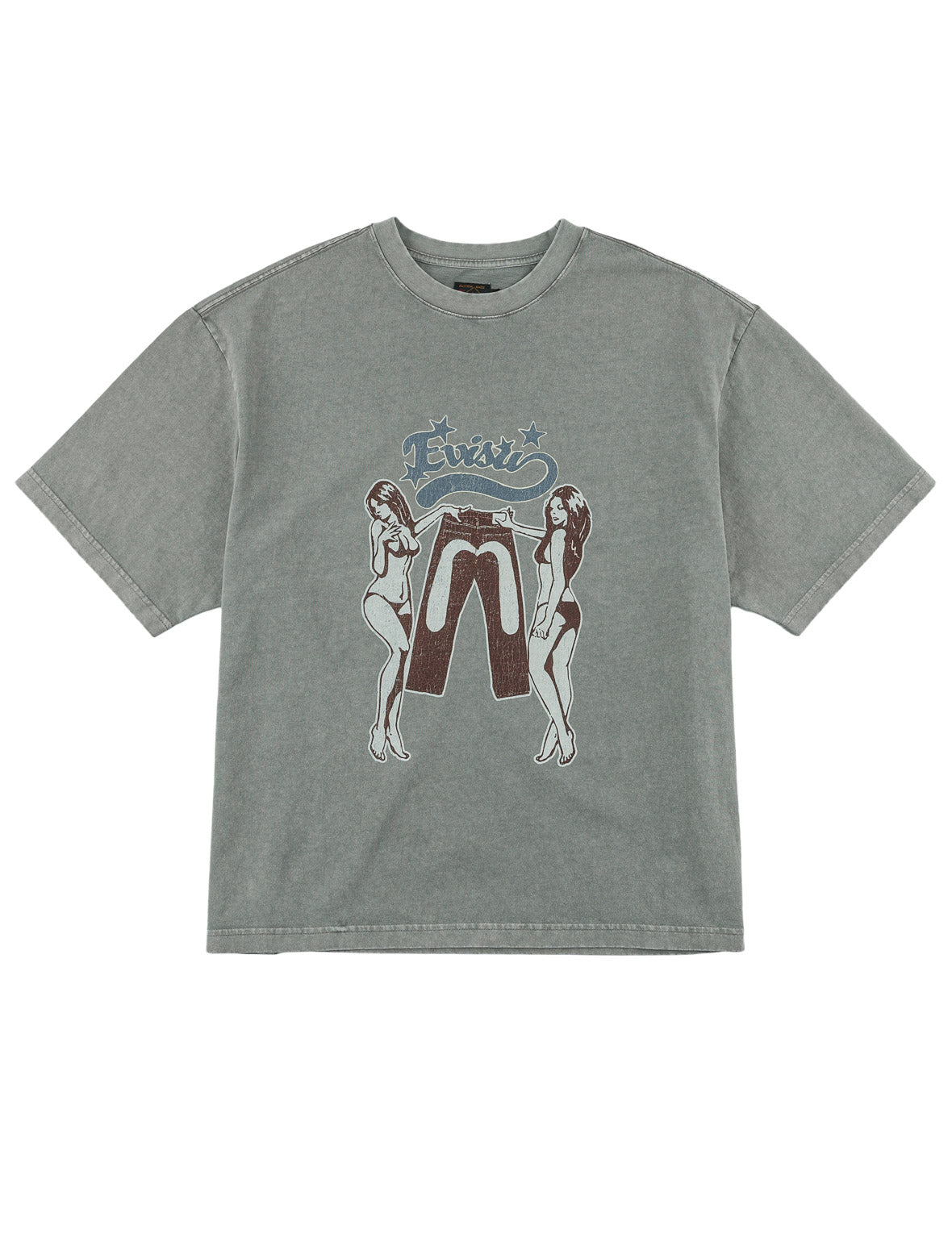 レトロピンナップ 大Mプリント Tシャツ