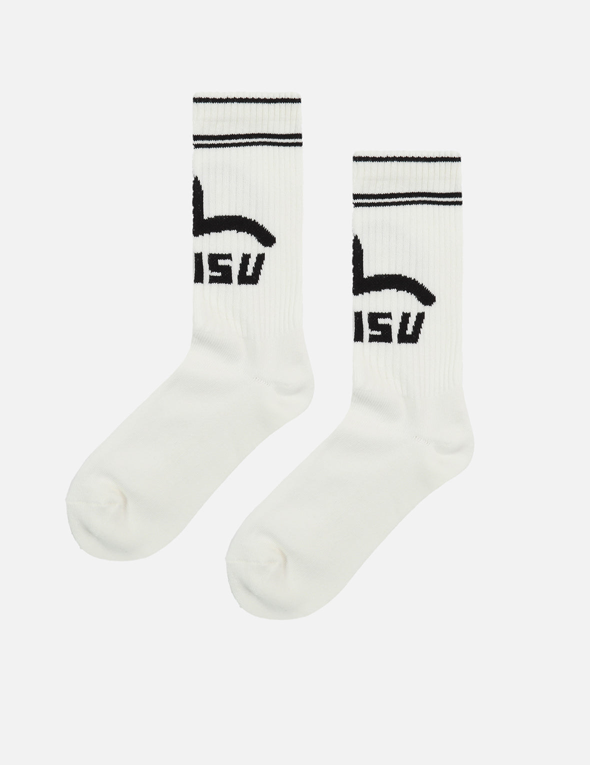 Seagull and Logo Jacquard Long Socks