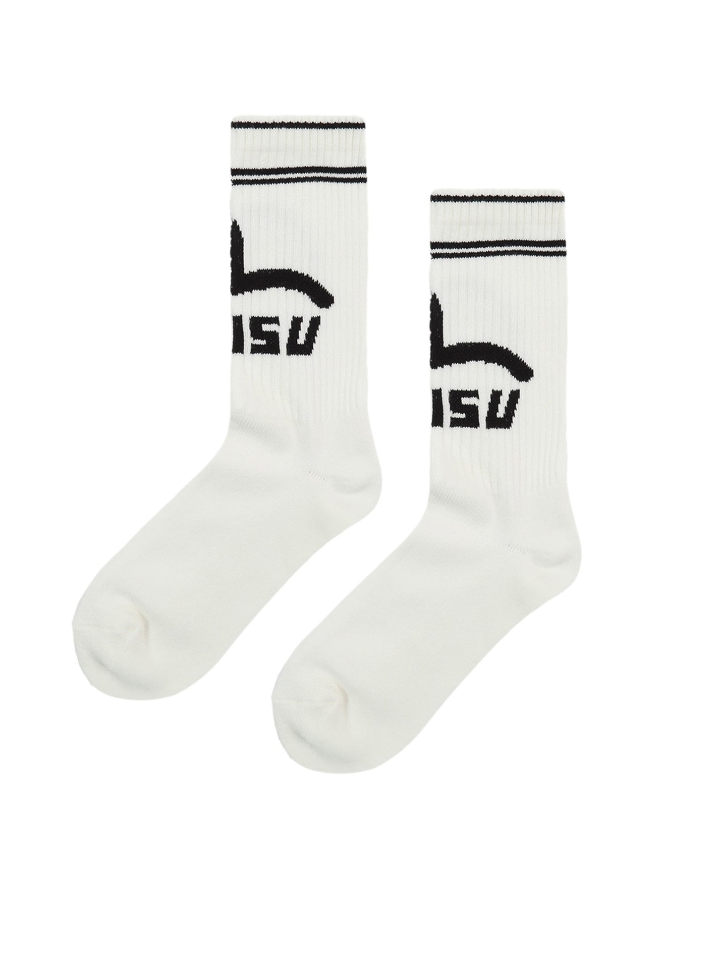 Seagull and Logo Jacquard Long Socks