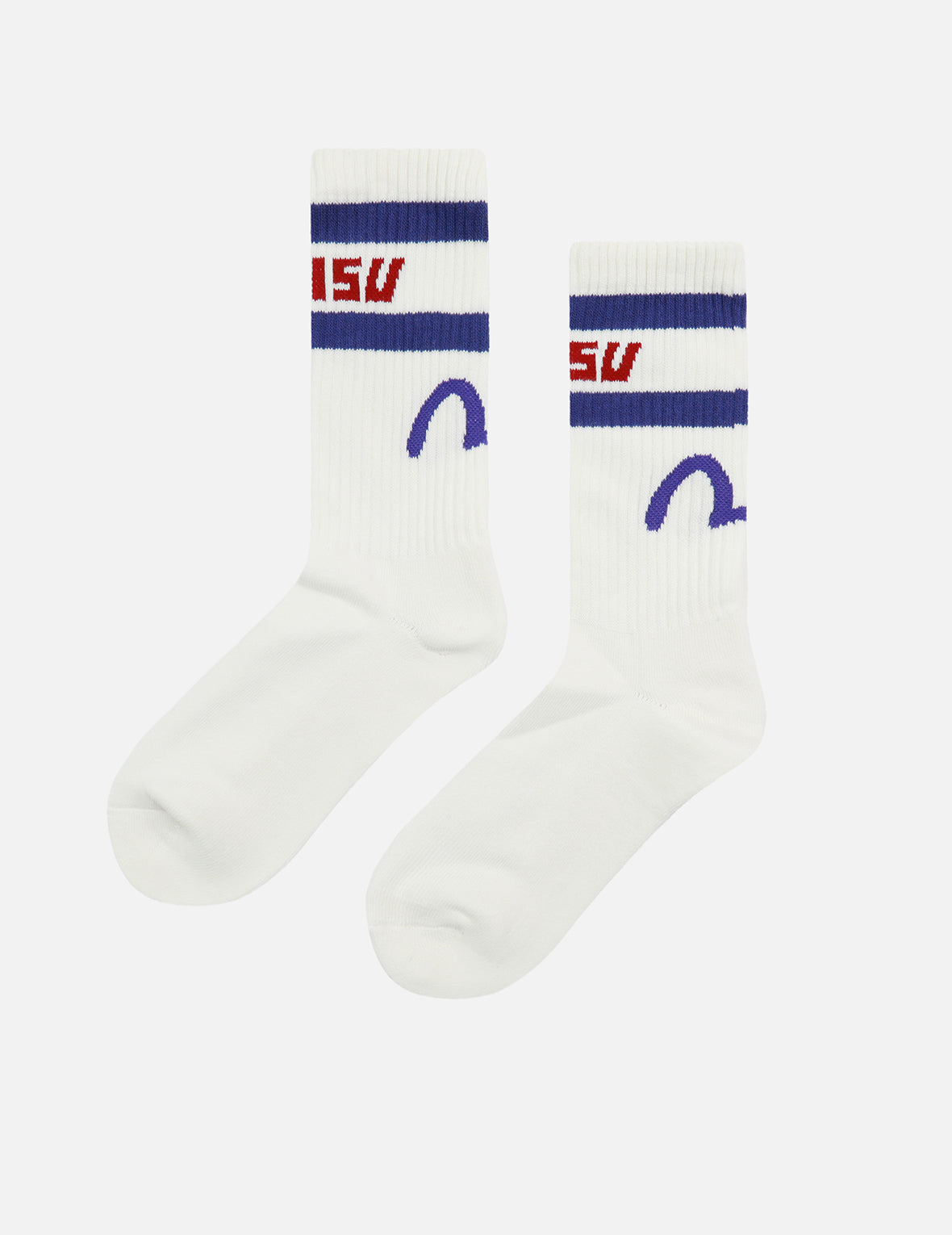 Three-Pack Seagull and Logo Jacquard Long Socks