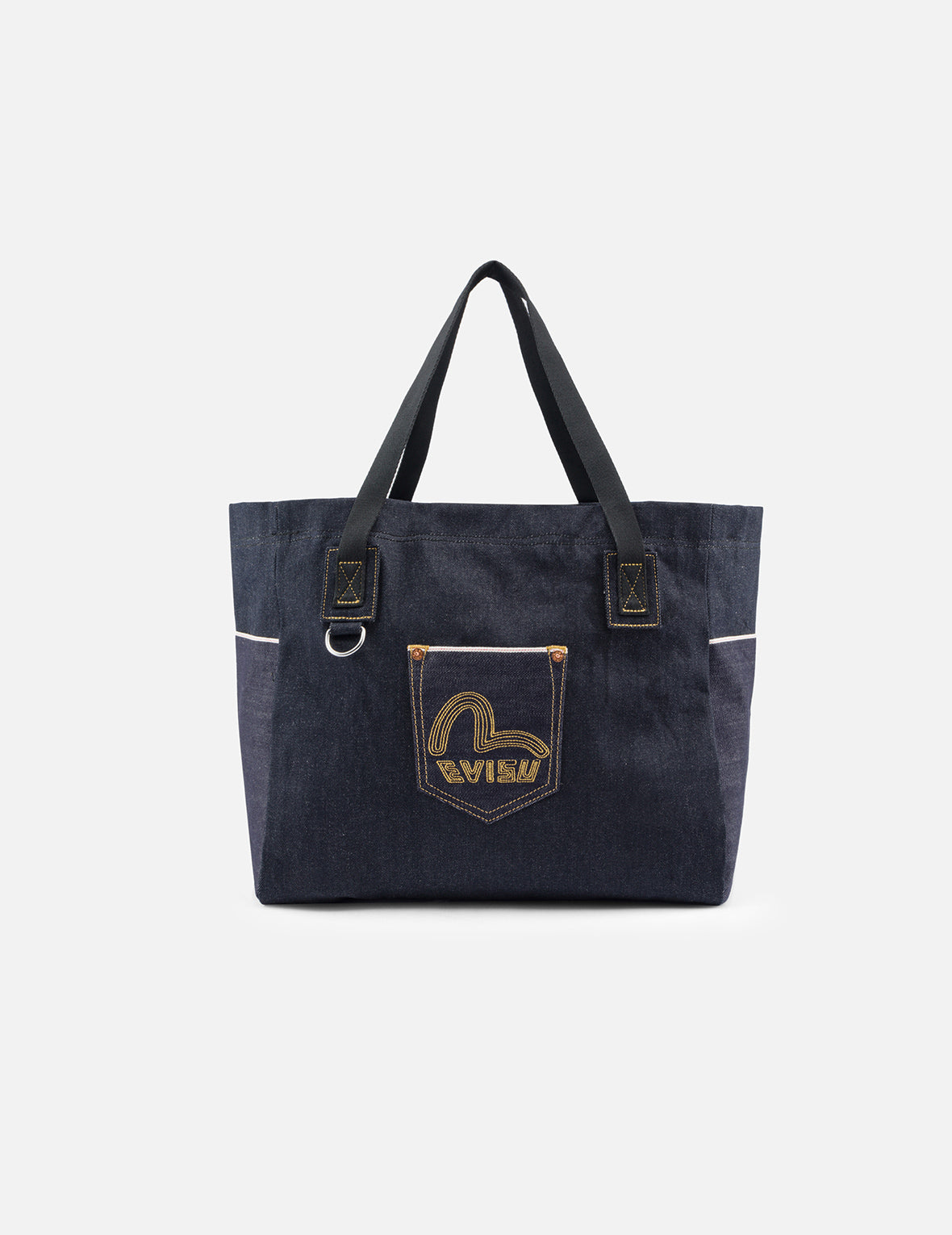 EVISU デニムトートバッグ カモメ刺繍デニムトートバッグ – EVISU