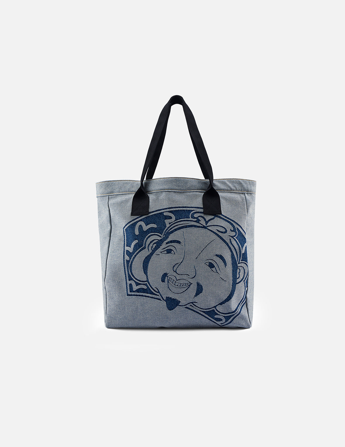 仏頭とカモメジャカード デニムトートバッグ – EVISU