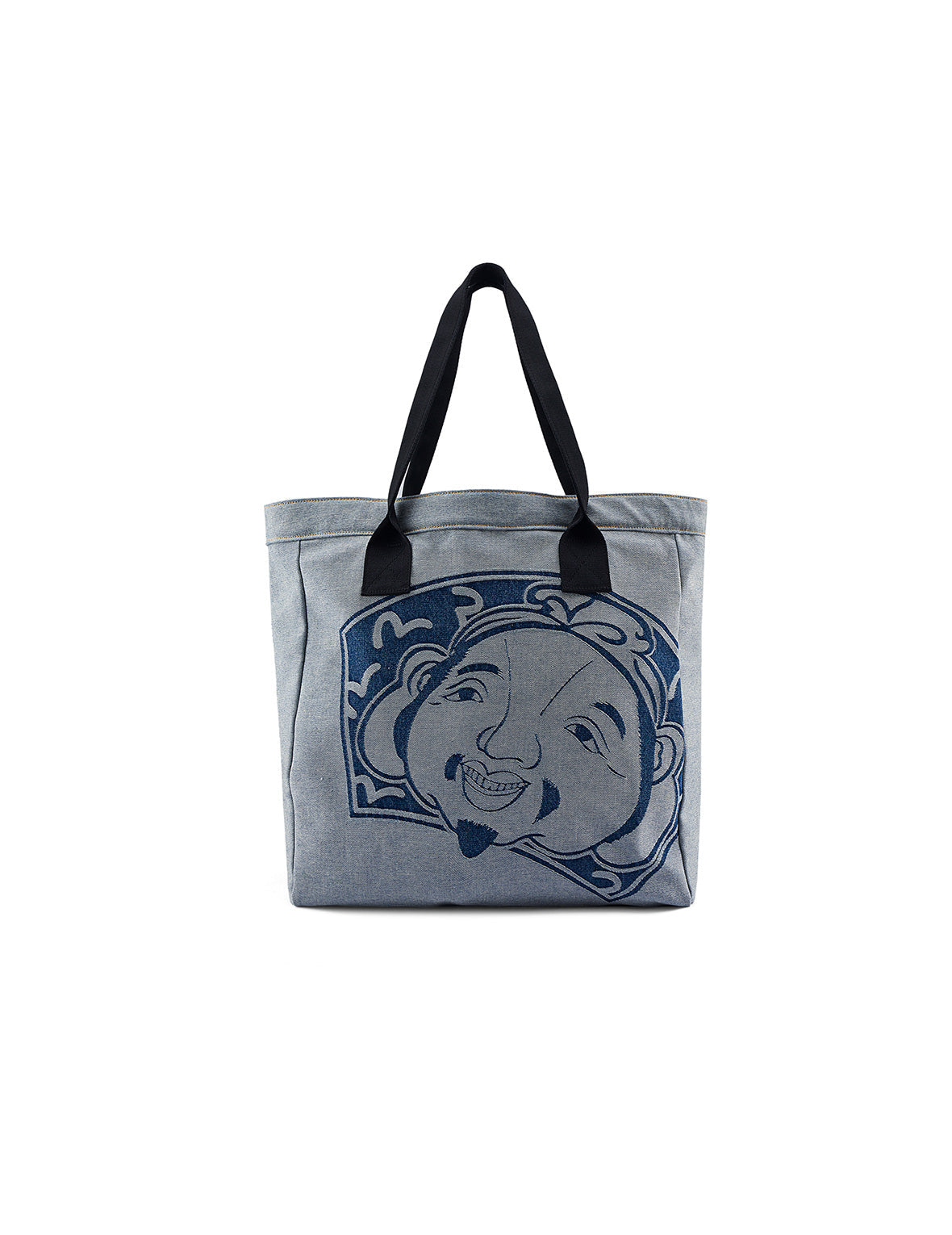仏頭とカモメジャカード デニムトートバッグ – EVISU