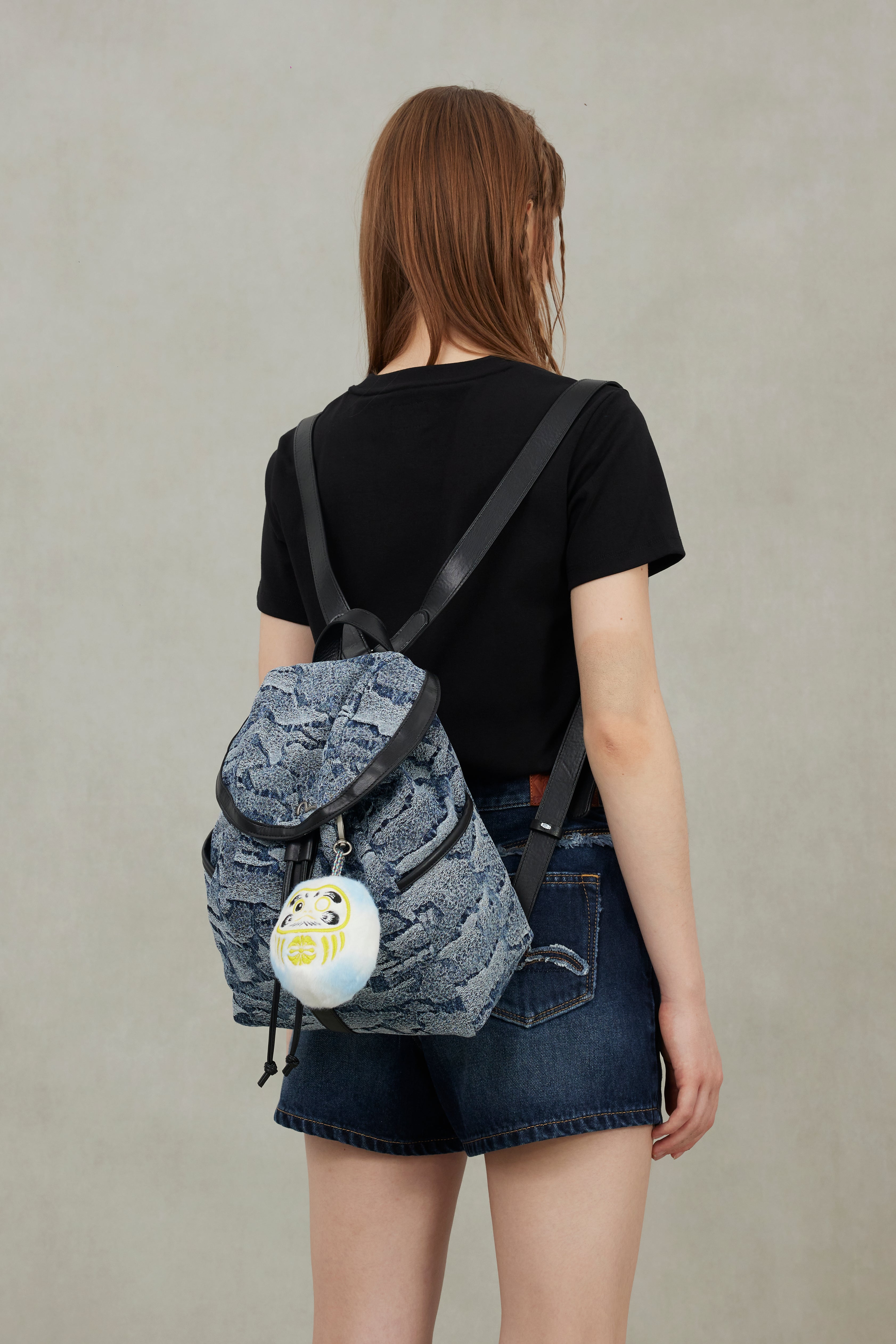 Ishigaki Camo Jacquard Denim Backpack – EVISU