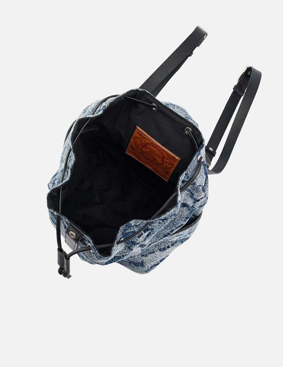 石垣迷彩ジャカード デニムバックパック – EVISU