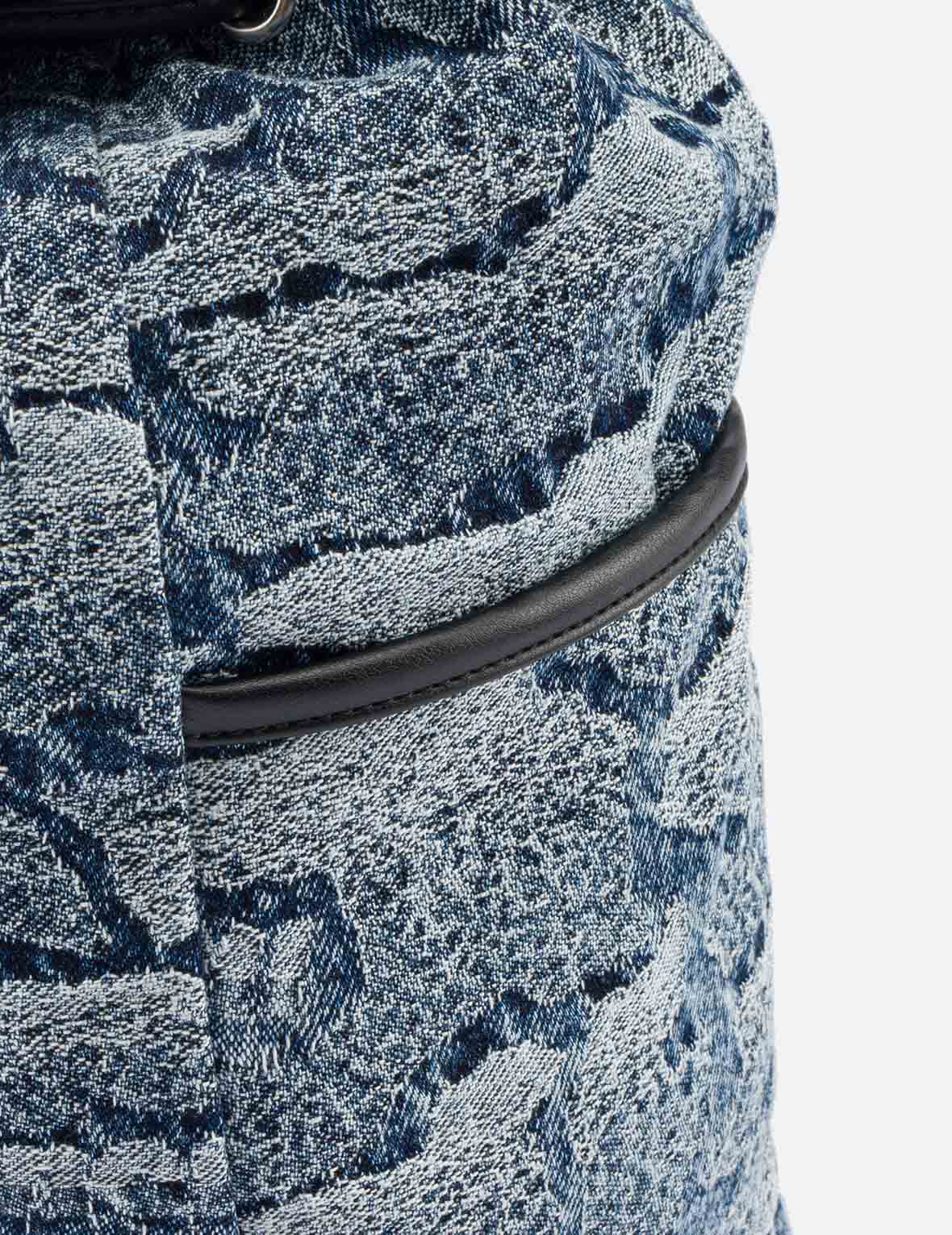石垣迷彩ジャカード デニムバックパック – EVISU