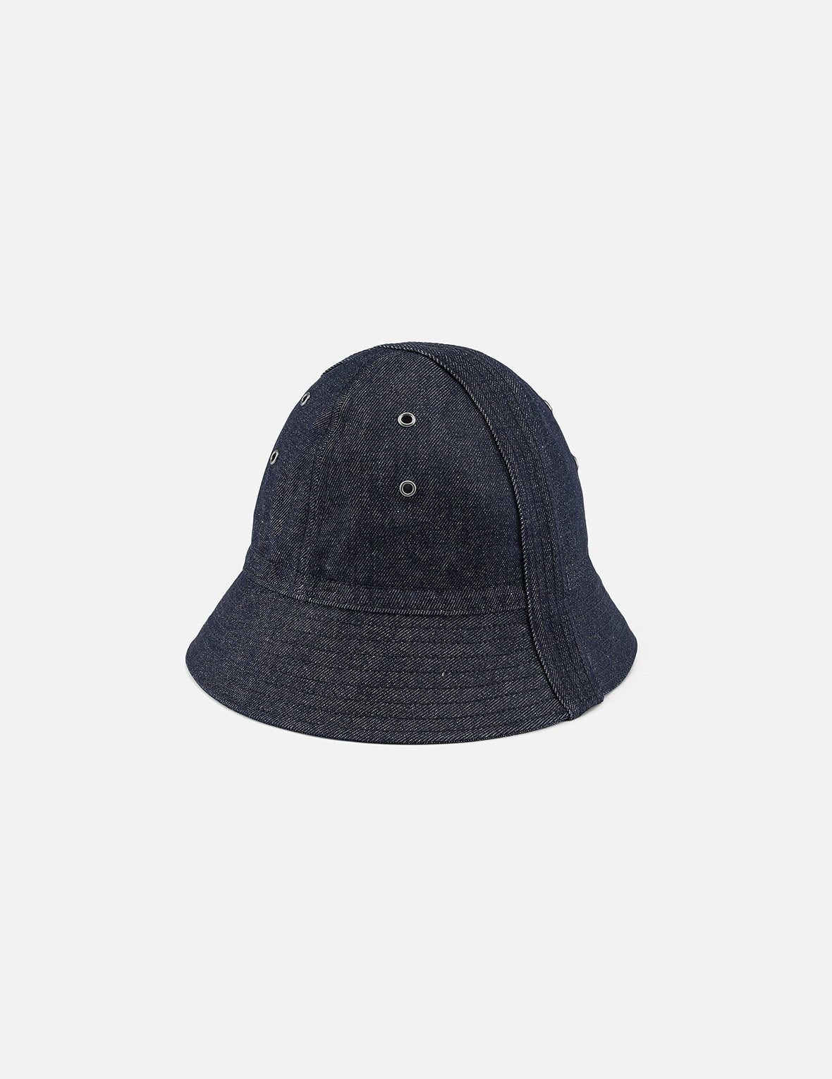DENIM BUCKET HAT ロゴ 刺繍 帽子 インディゴ M DENIM BUCKET HAT ロゴ 刺繍 帽子 インディゴ M DENIM BUCKET