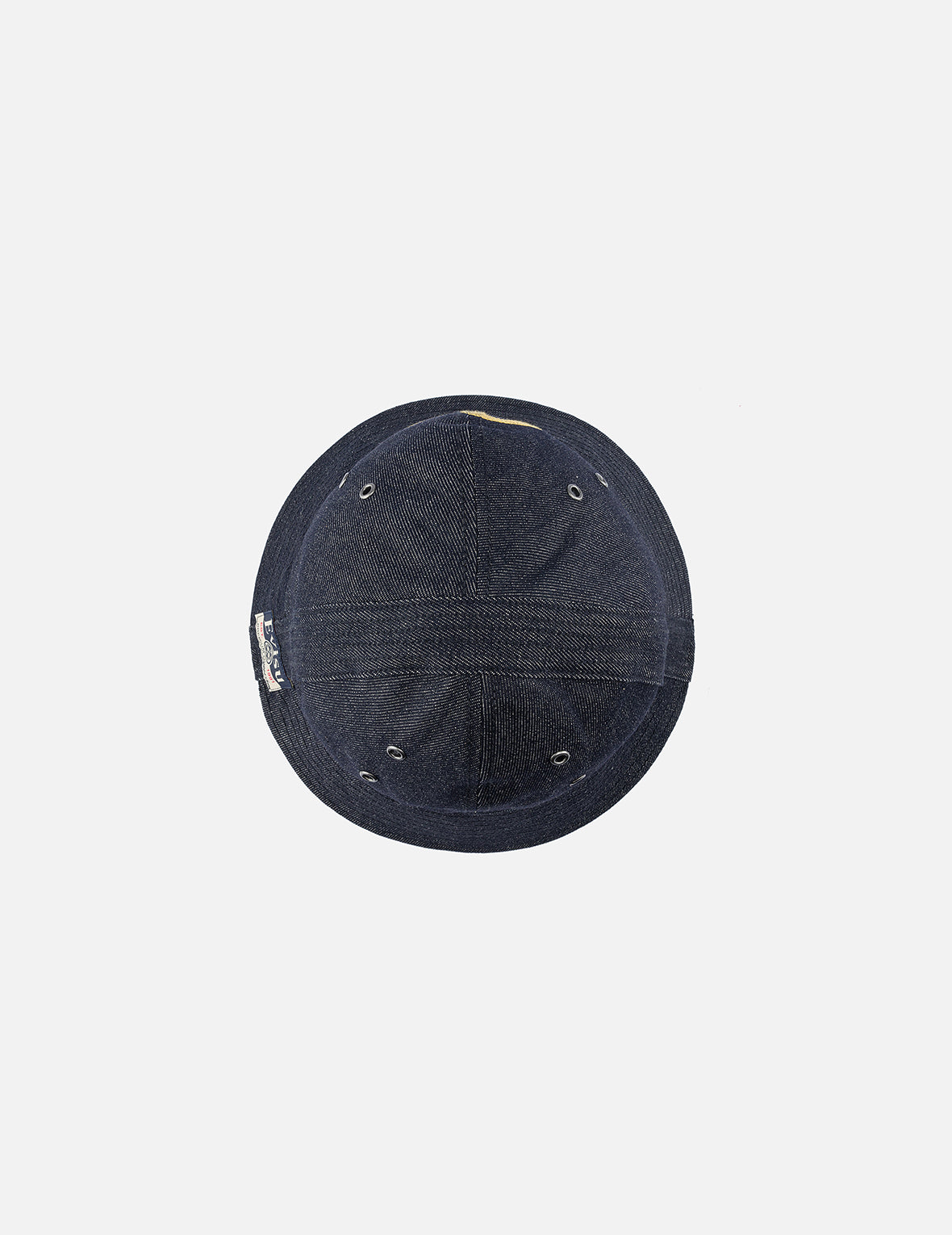 ロゴとカモメ刺繍 デニムバケットハット – EVISU