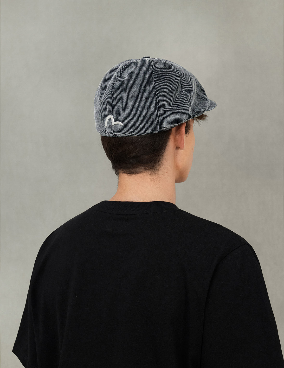 カモメ刺繍コーデュロイハンティングキャップ – EVISU