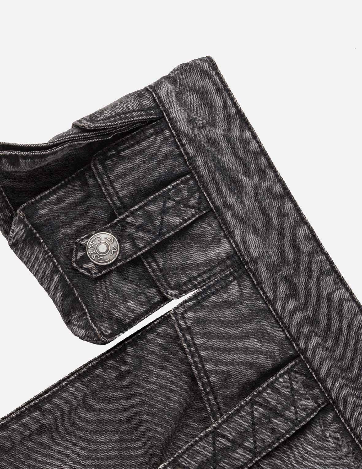 2-in-1 石垣カモフラージュ デタッチャブルユーティリティベルト バルーンフィットコットンパンツ