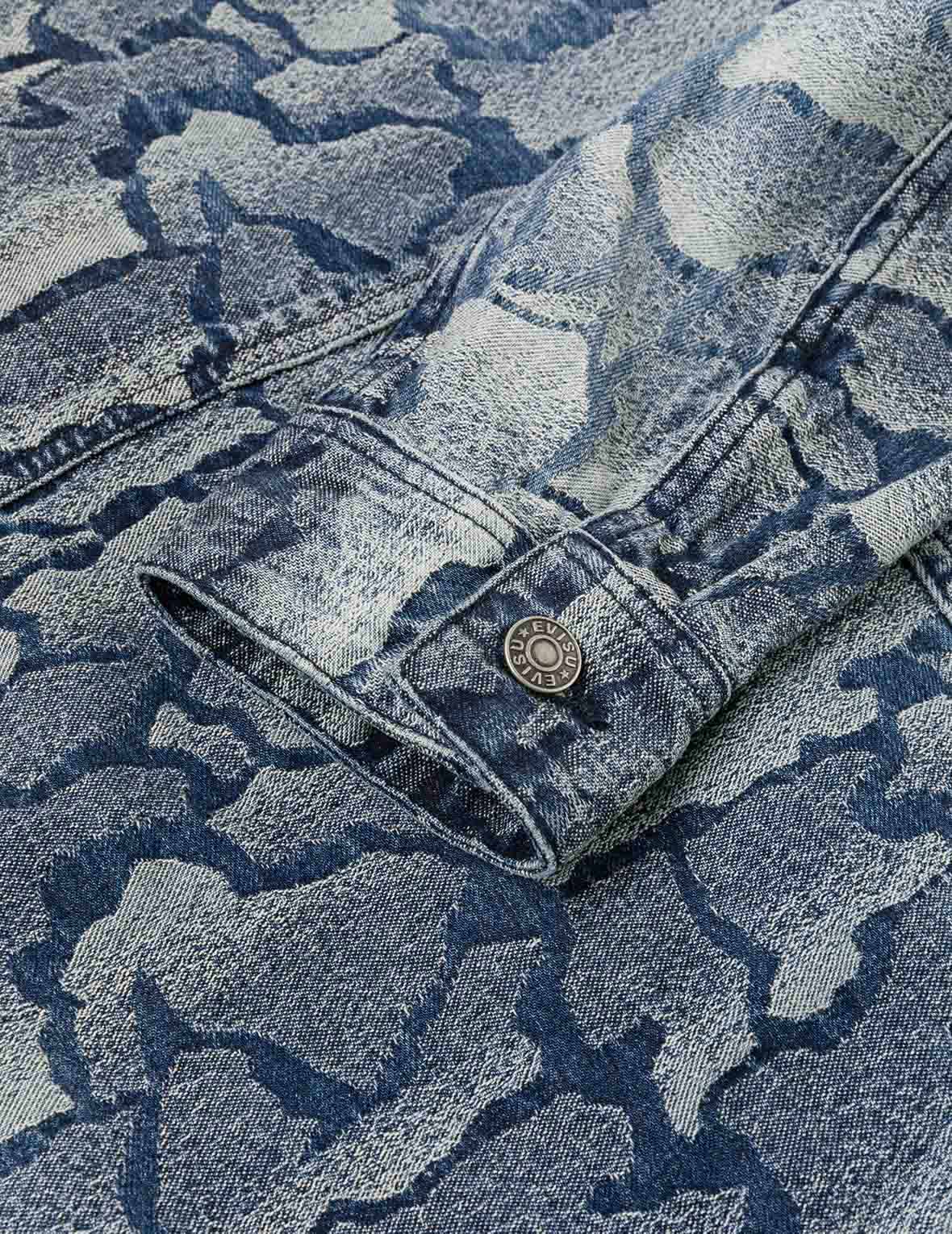 オールオーバー石垣迷彩ジャカード ファッションフィット