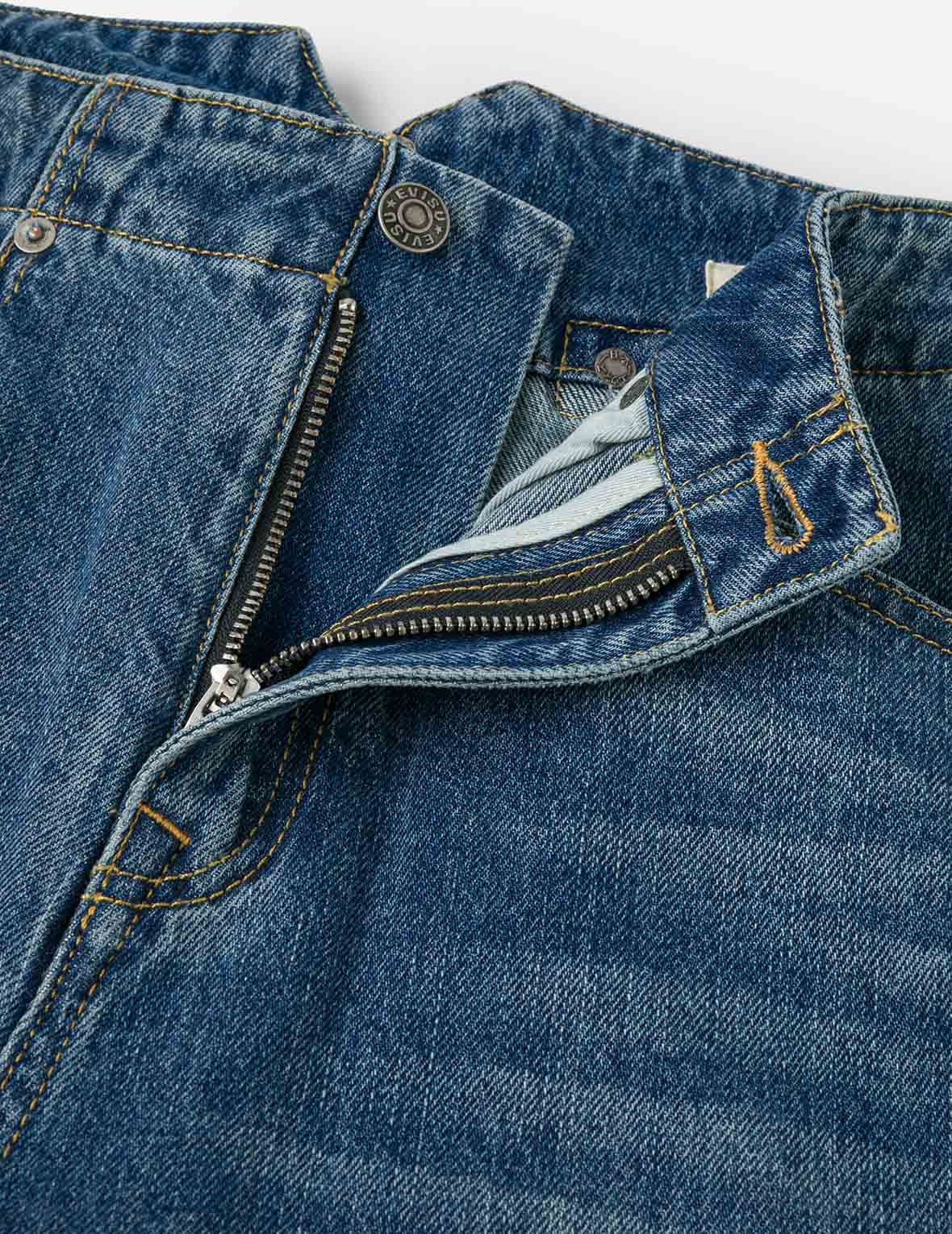 ワイドレッグデニム エビス W32 オーバーダイ大黒 ワイドレッグ デニム ジョガー – EVISU