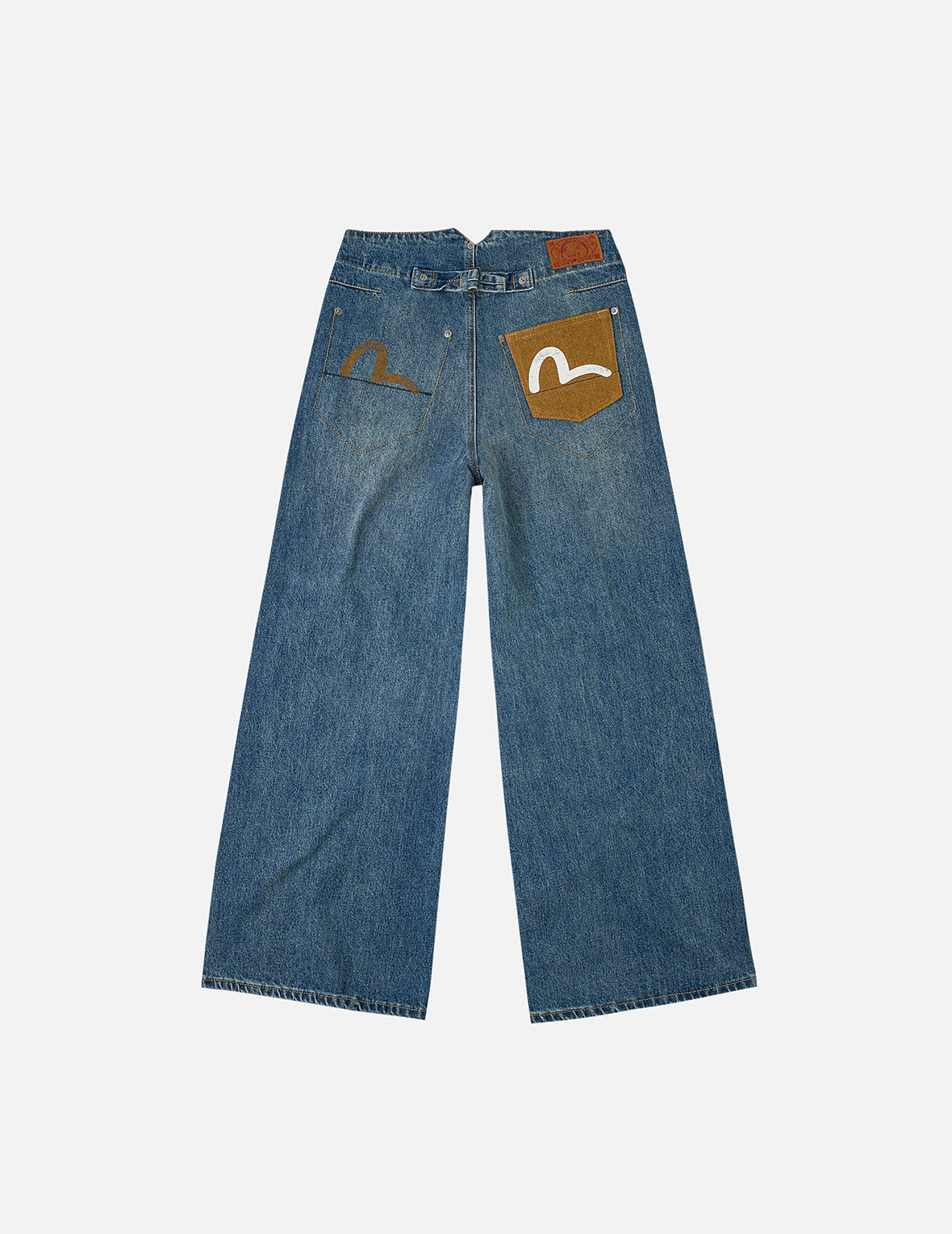 evisu デニムジーンズ カモメプリント ワイドレッグジーンズ – EVISU