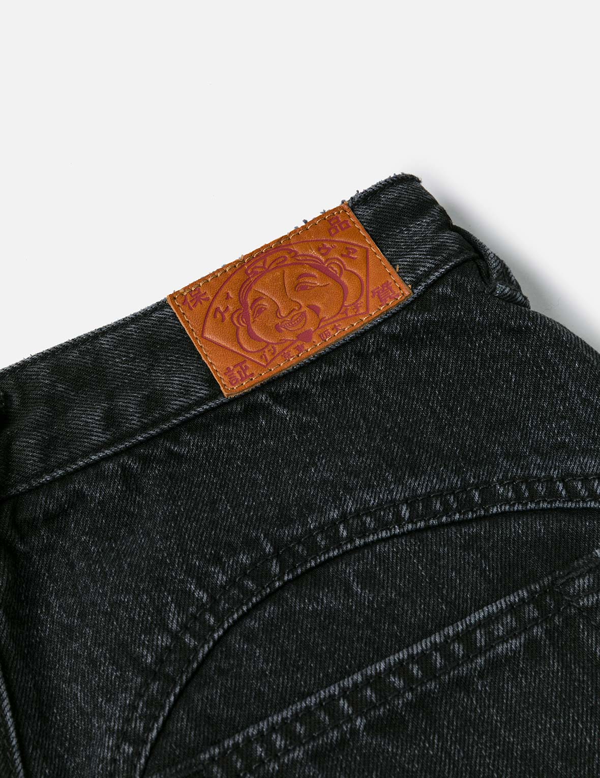 カモメ刺繍 ディストレスド ファッションフィット デニムスカート