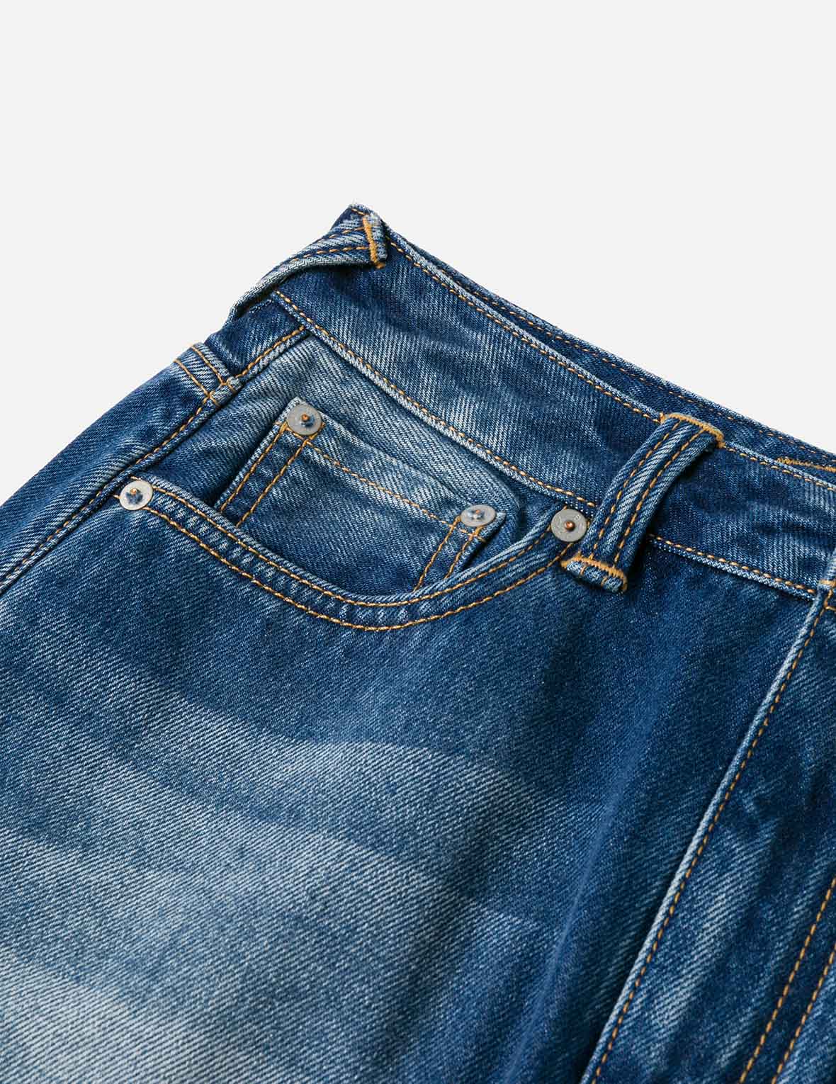 ロゴプリント ファッションフィット 取り外し可能デニムスカート – EVISU