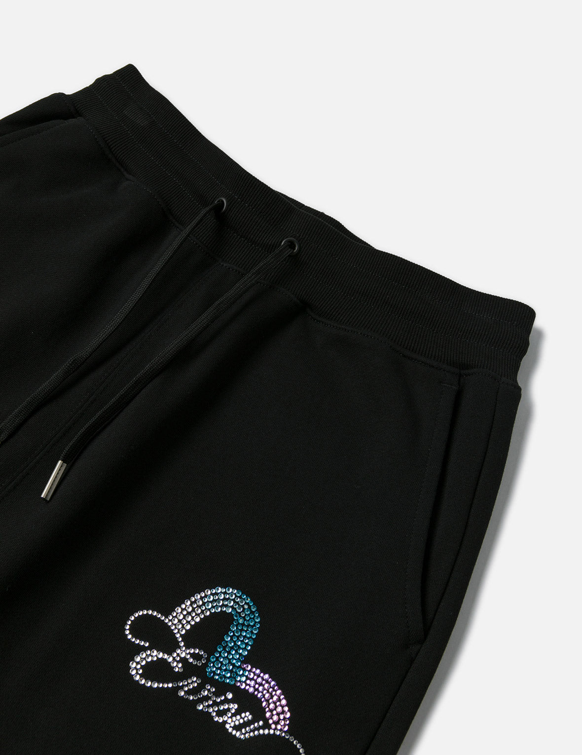 Seagull and Logo Rhinestone Regular Fit Sweatpants