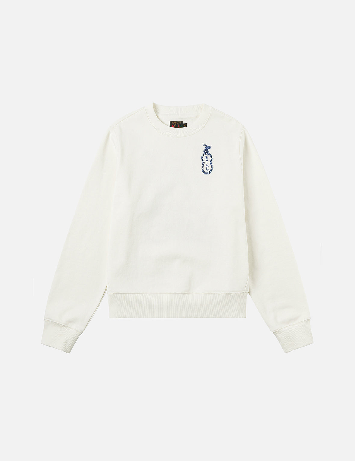 猫とロゴ刺繍 レギュラーフィット スウェットシャツ
