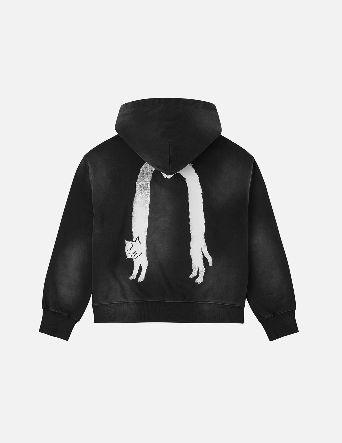 ファジーキャット大黒プリント クロップドフーディー – EVISU