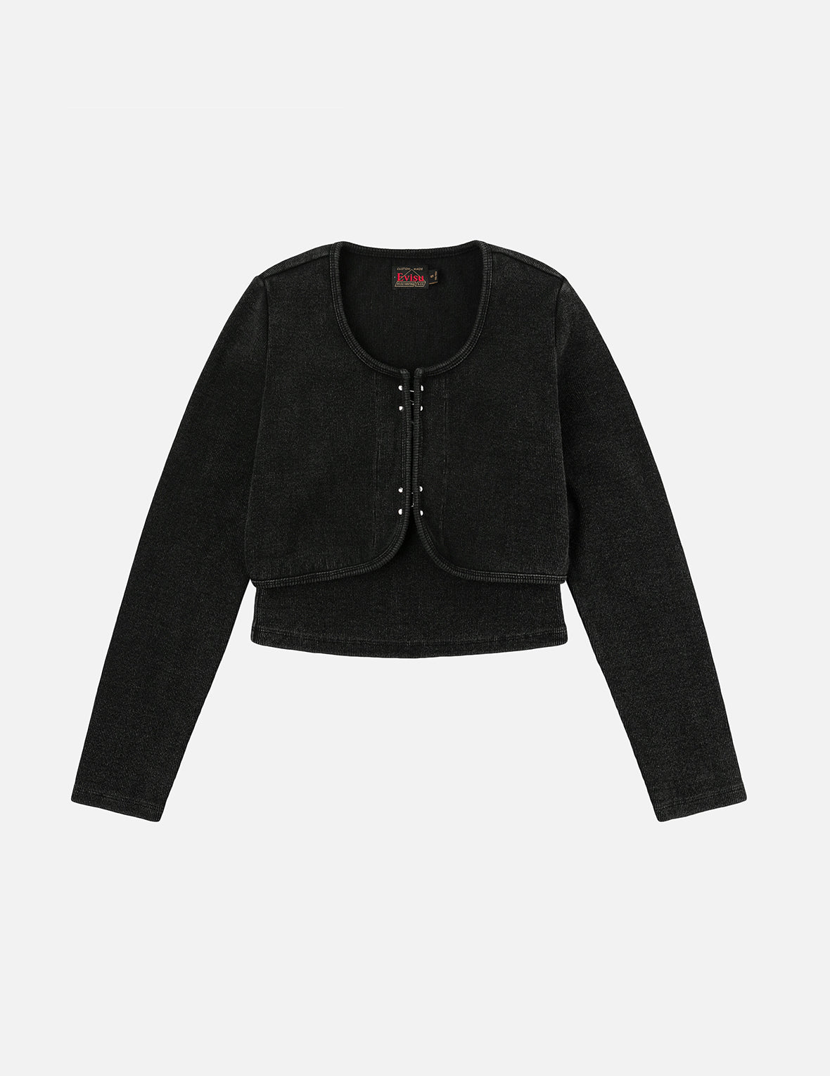 カモメ刺繍 ファッションフィット ニットベストジャケット