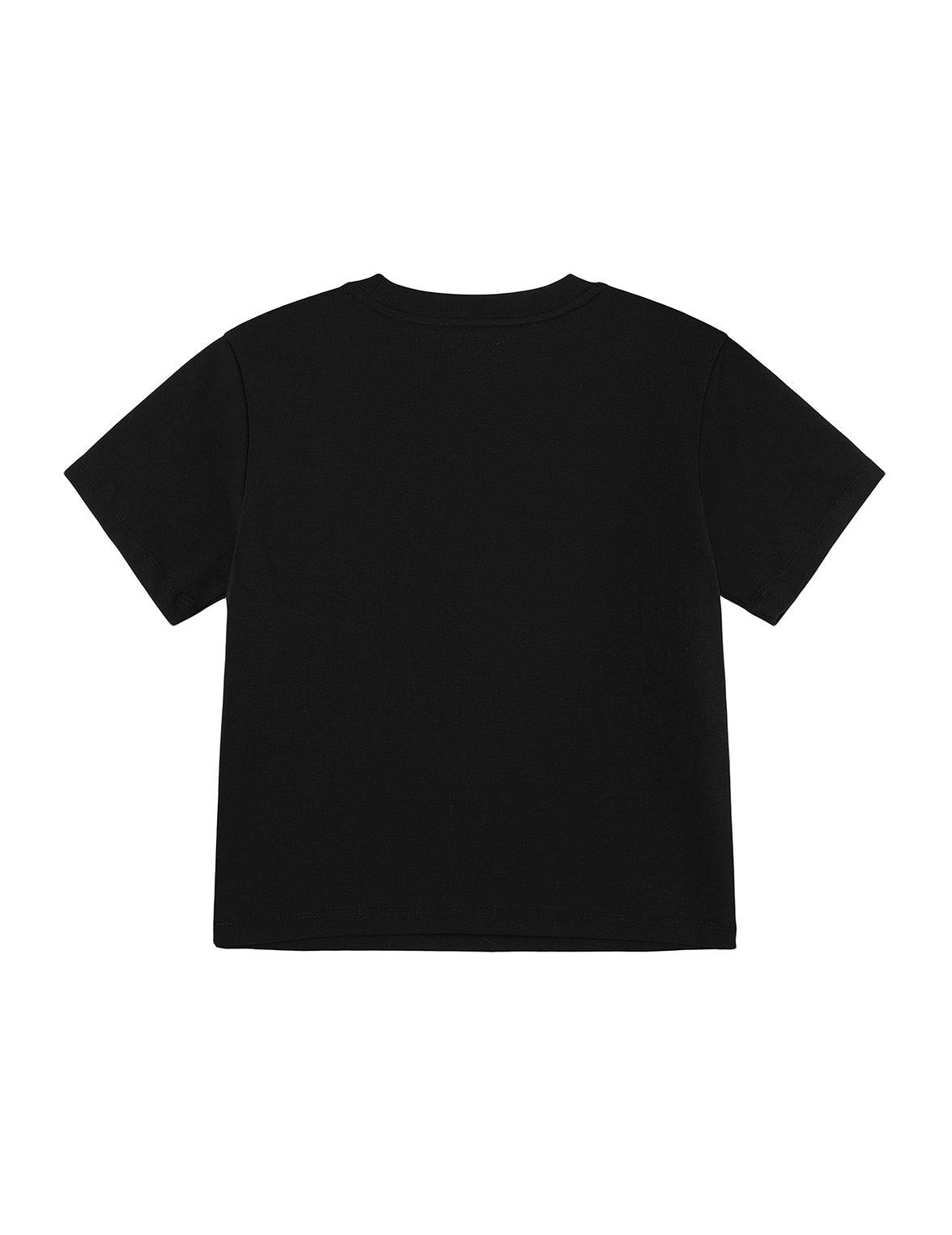 スローガン刺繍とハイヒールカモメ スリムフィット Tシャツ