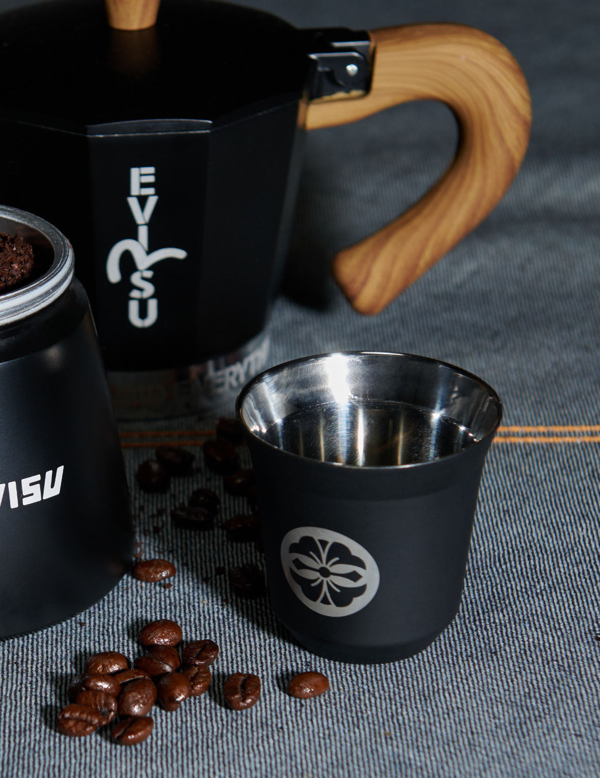 EVISU Stovetop Coffee Pot Set