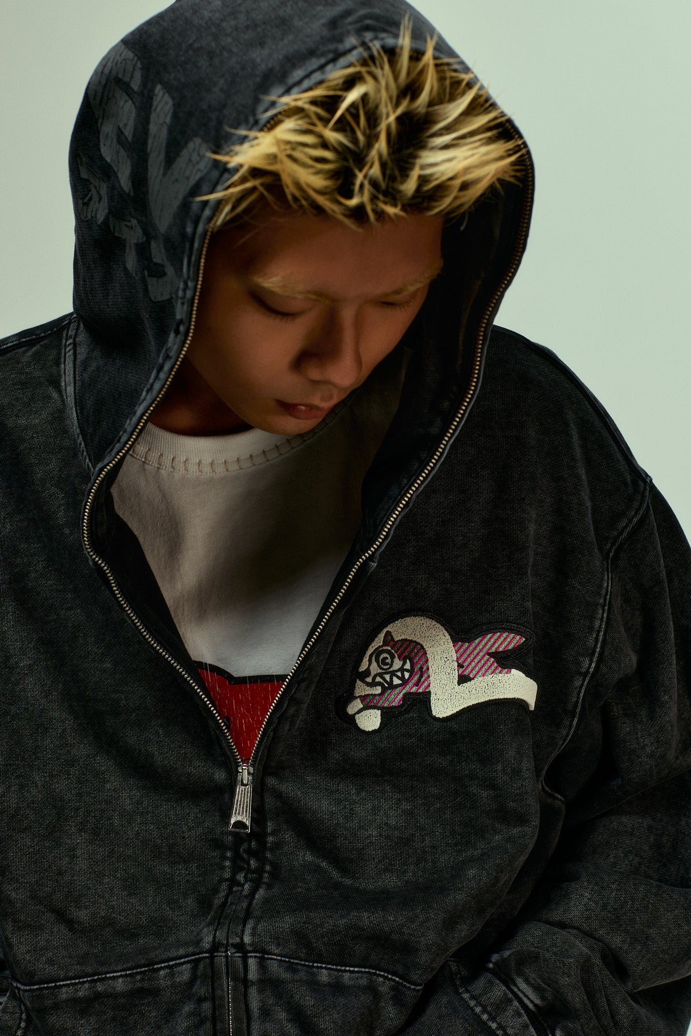 EVISU X ICECREAM Seagull Zip-Up Hoodie