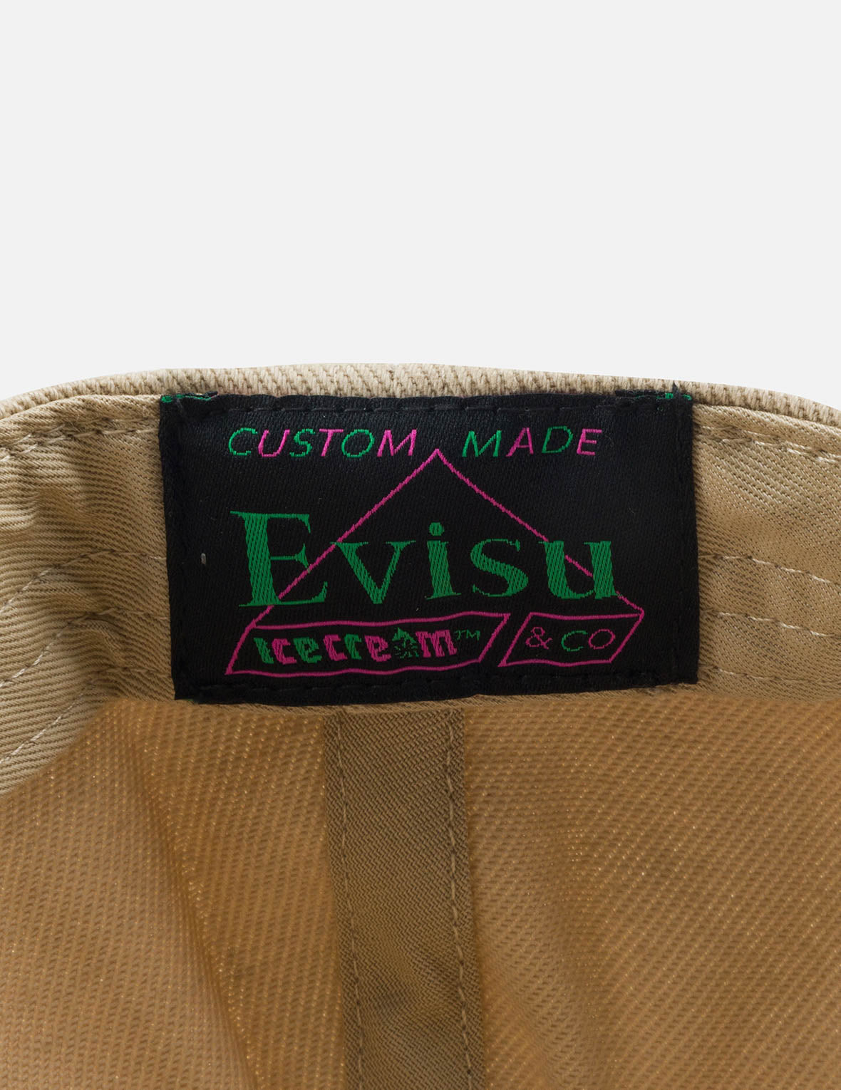 EVISU X ICECREAM ロゴ キャップ - ライトベージュ
