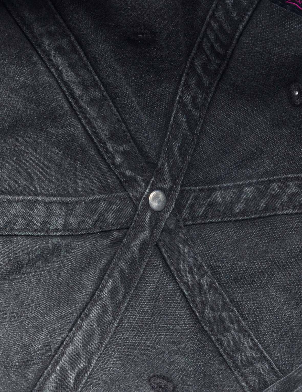 EVISU X ICECREAM ロゴ キャップ - ブラックウォッシュ