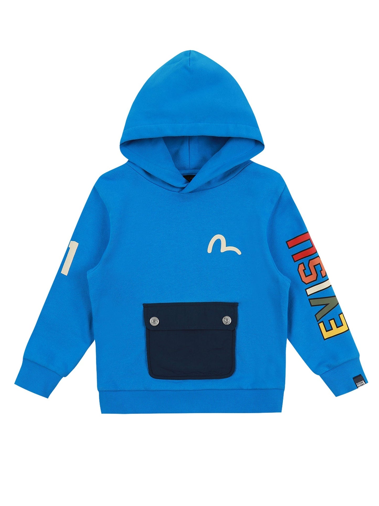 Logo and Seagull Print Hoodie