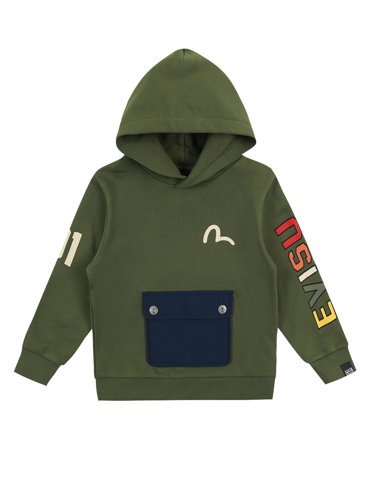 Logo and Seagull Print Hoodie