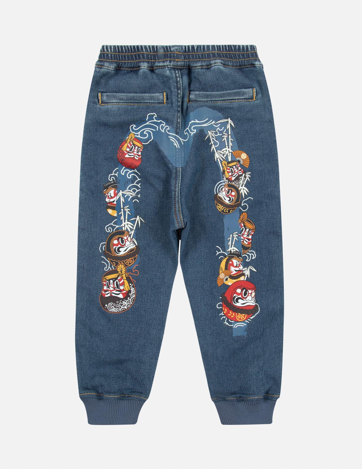 Daruma Daicock Print Jogger Pants