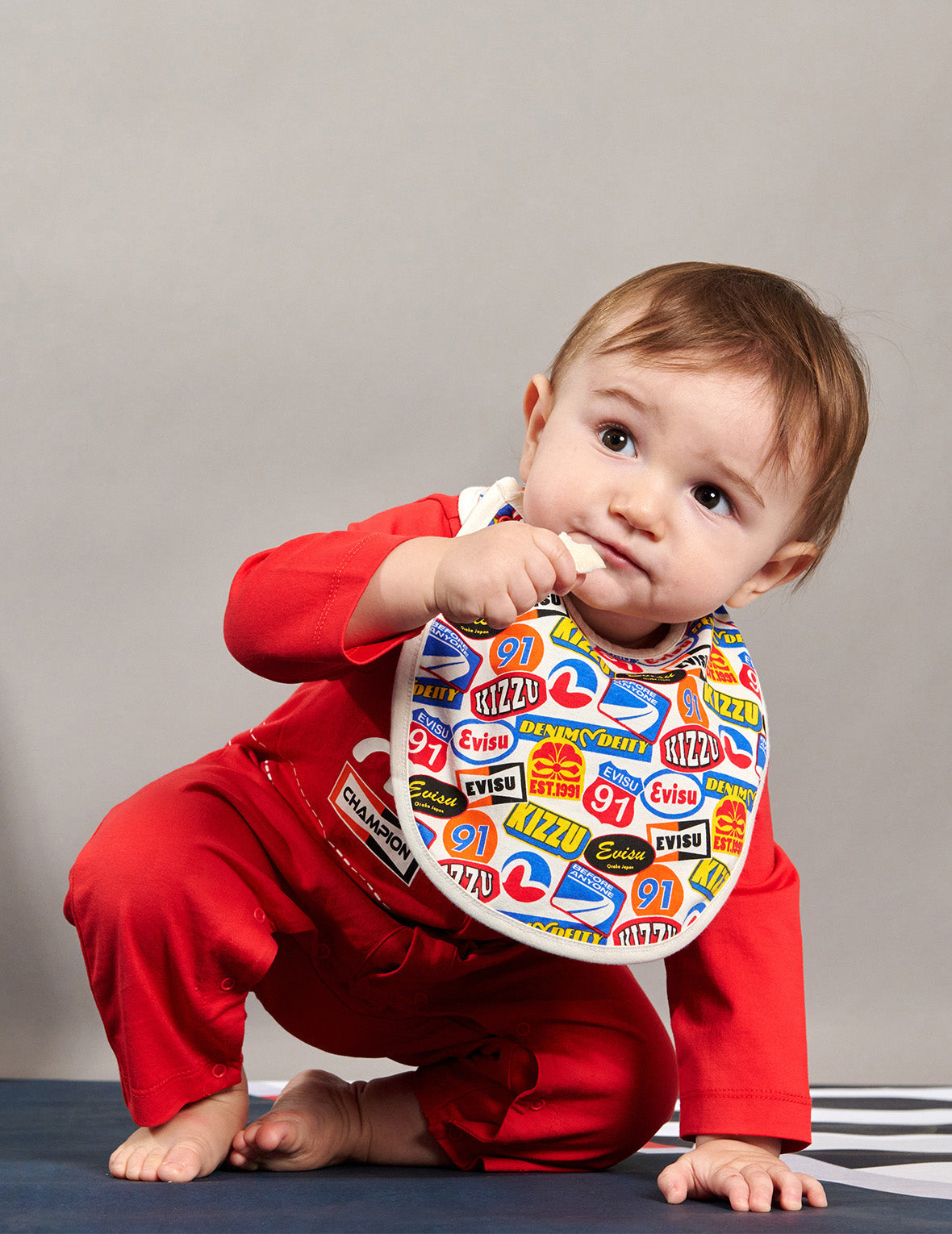 Racing Badge and Bear Logo Reversible Bib