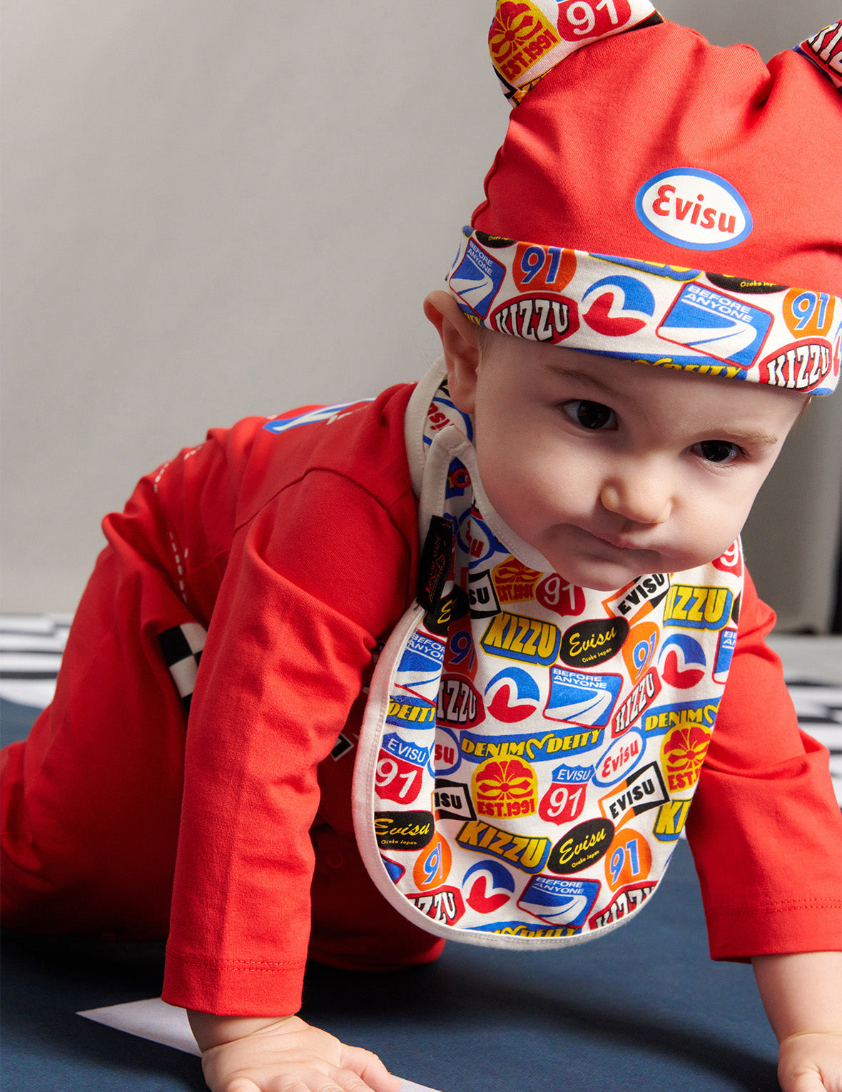 Racing Badge and Bear Logo Reversible Bib